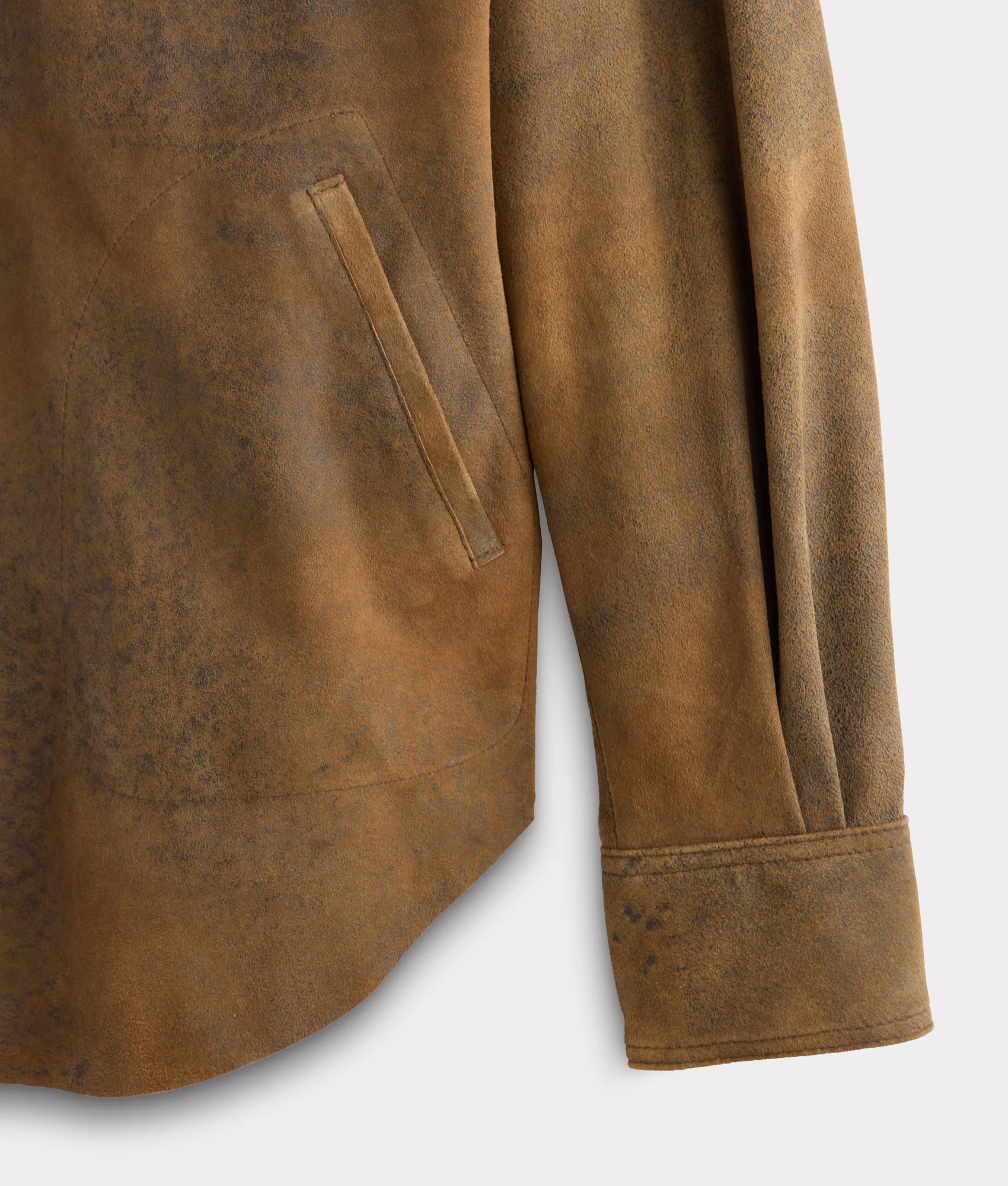 Colt Leather Shacket :: Mocha - Image 8