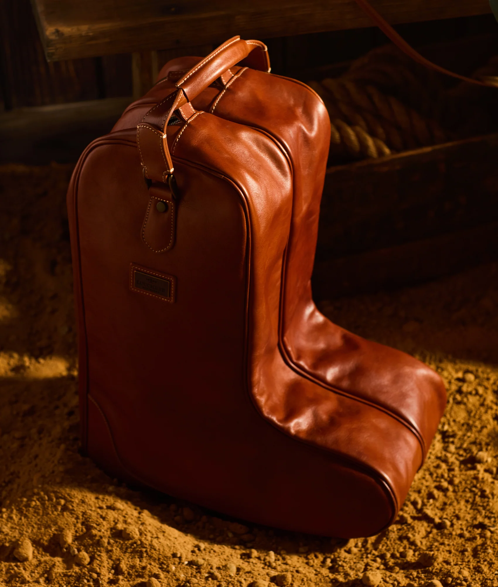 Cosimo Boot Bag :: Cognac - Image 2