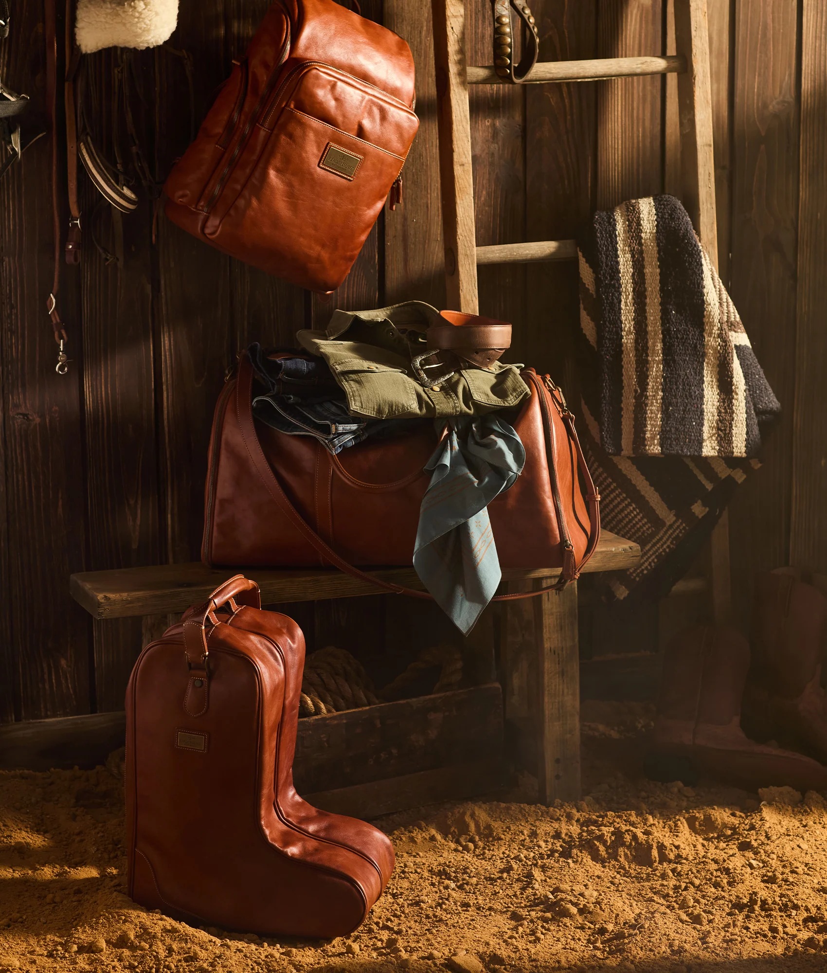 Cosimo Boot Bag :: Cognac - Image 9