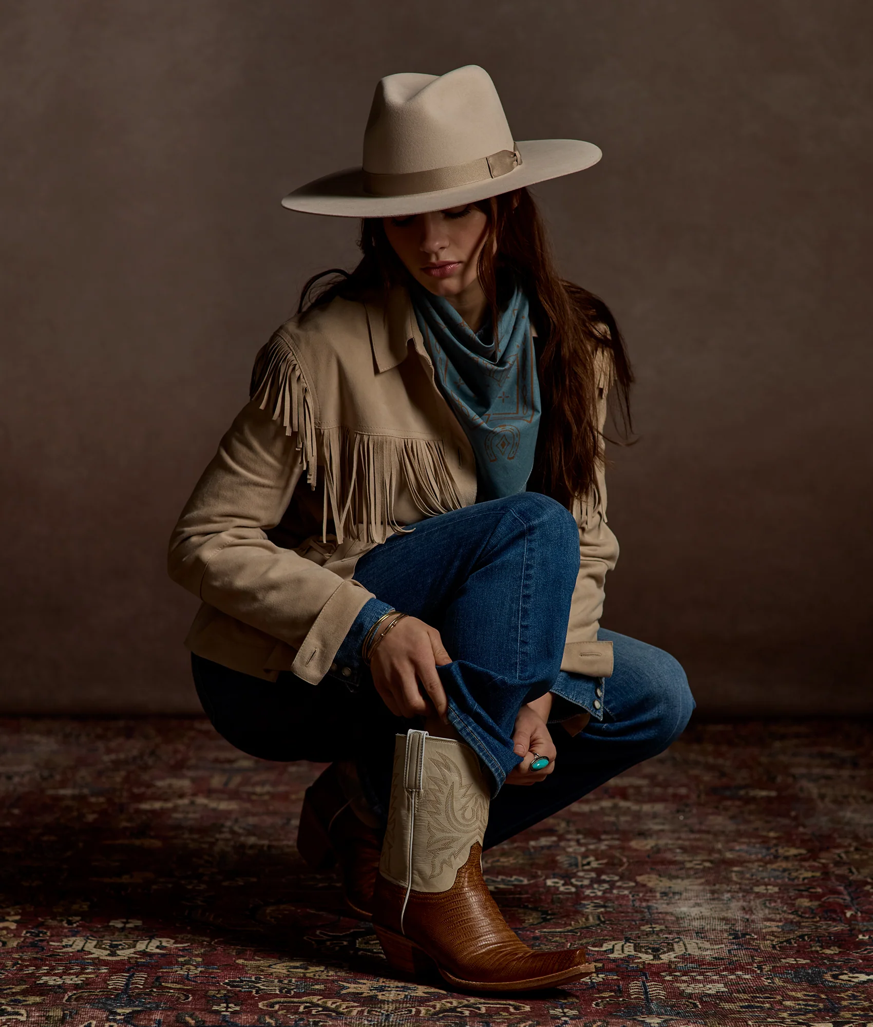 Dale Exotic :: Tan + Cream - Image 3