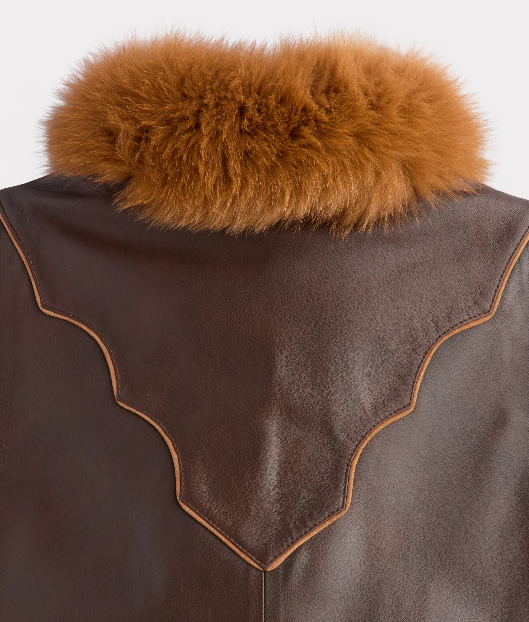 Duchess Of The Range Fur Vest :: Brown - Image 4