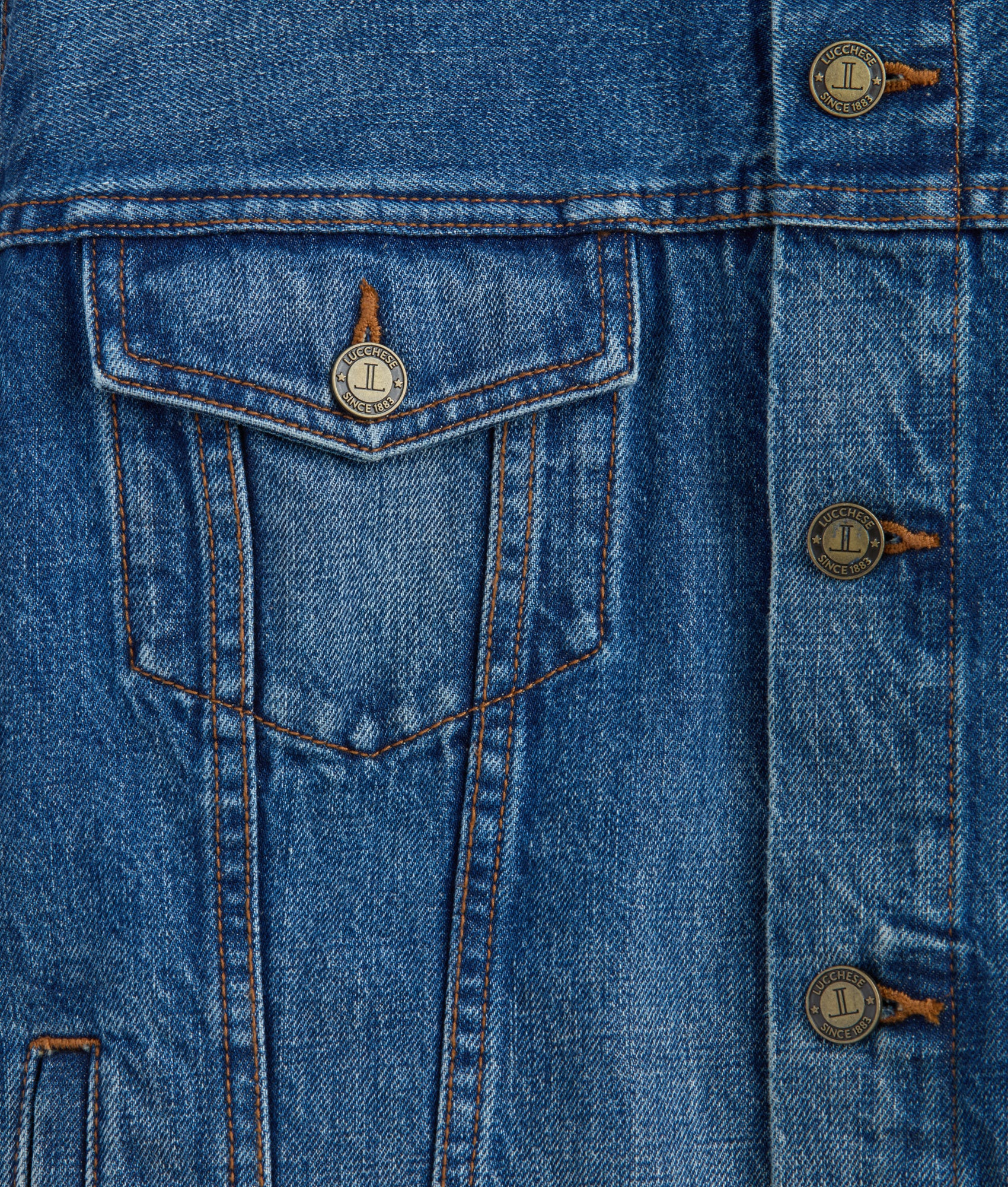 Earl Denim Trucker Jacket :: Saddleback Blue - Image 3