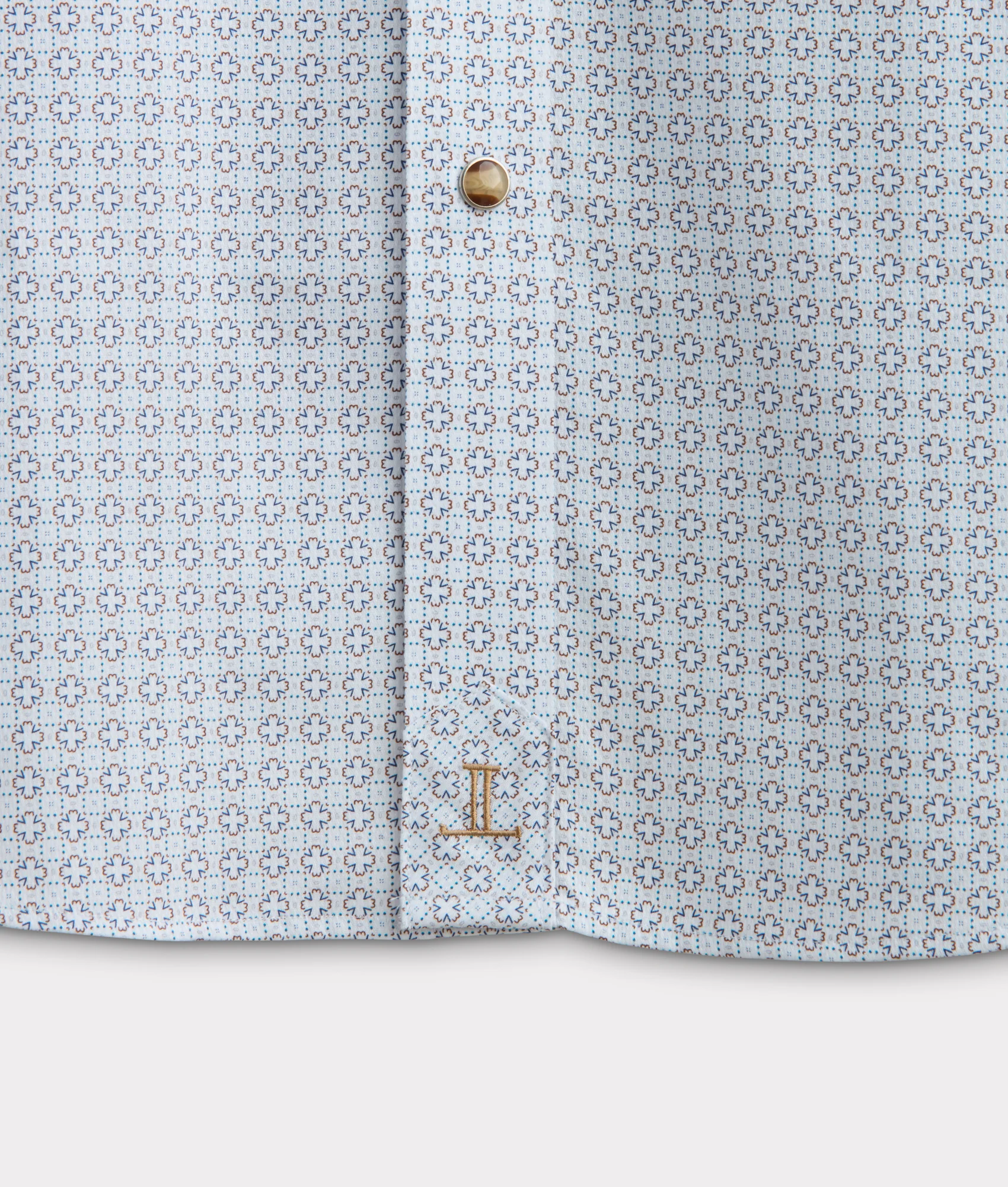 El Paso Cowboy Fit:: Gold/White/Navy Multi - Image 6