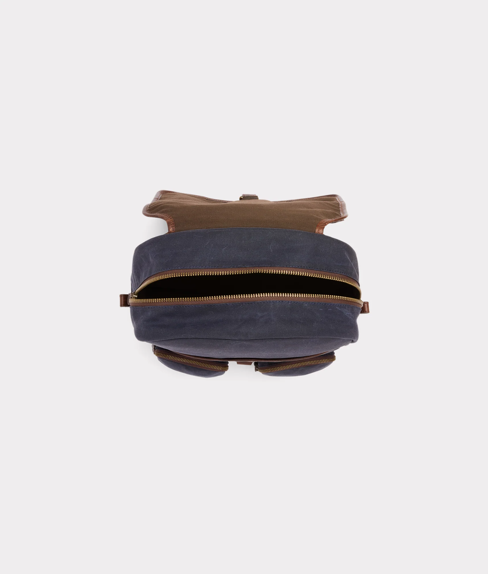 Everyday Waxed Canvas Backpack :: Navy - Image 6