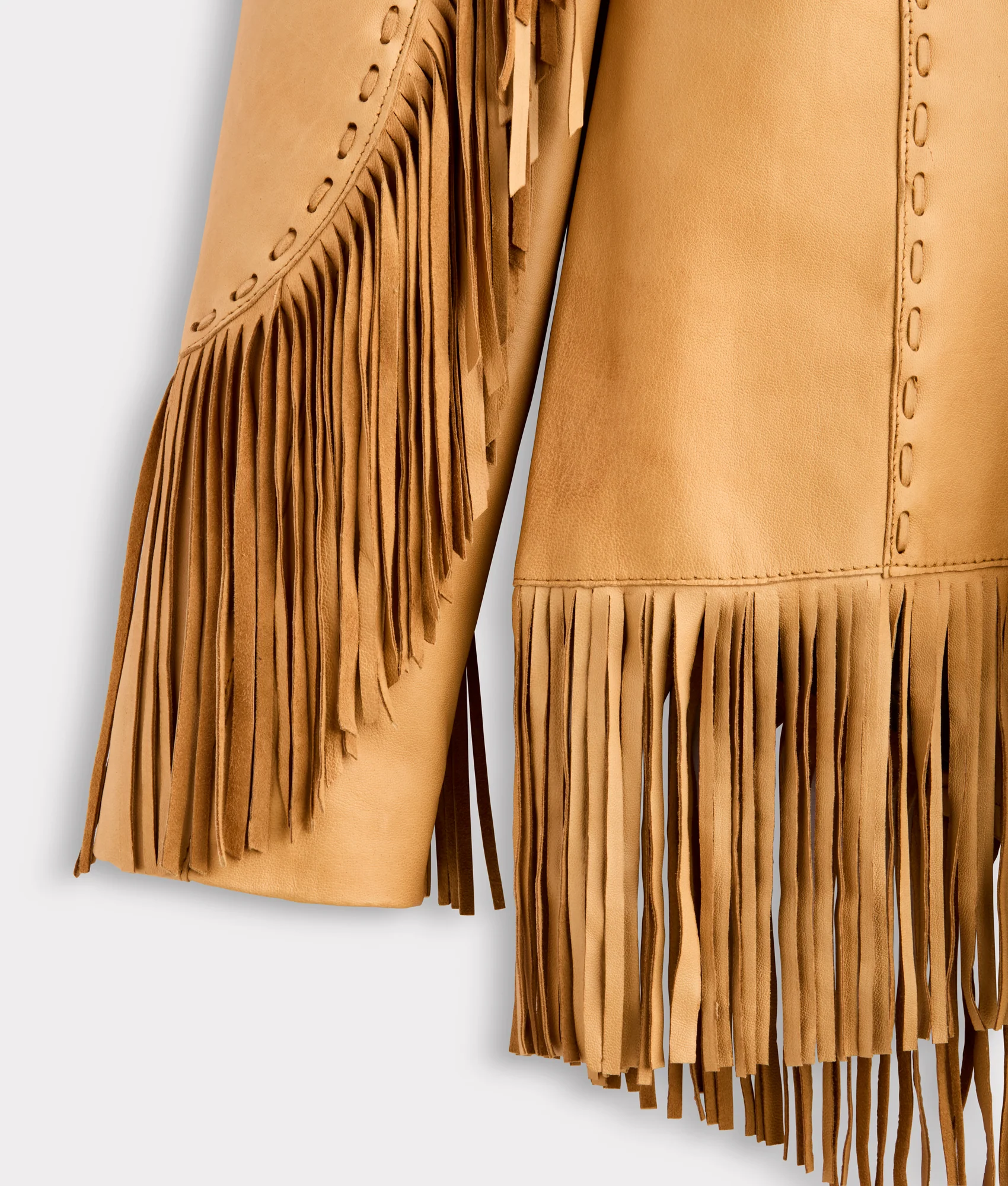 Tallulah Fringe Jacket :: Saddle Tan - Image 10