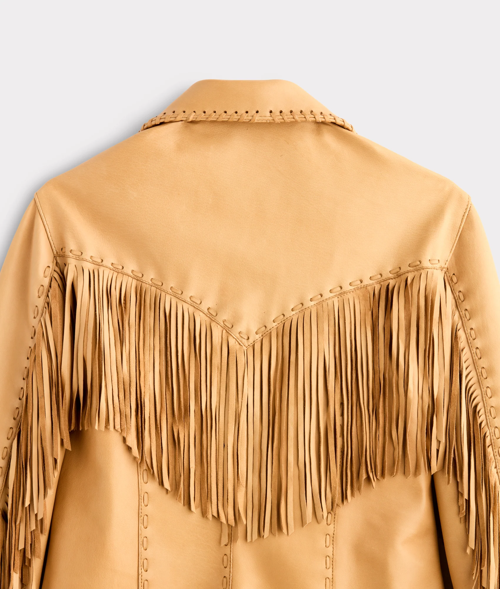 Tallulah Fringe Jacket :: Saddle Tan - Image 4