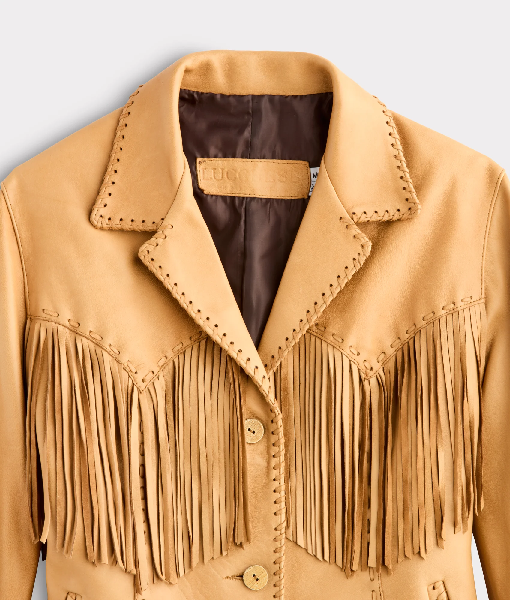 Tallulah Fringe Jacket :: Saddle Tan - Image 5