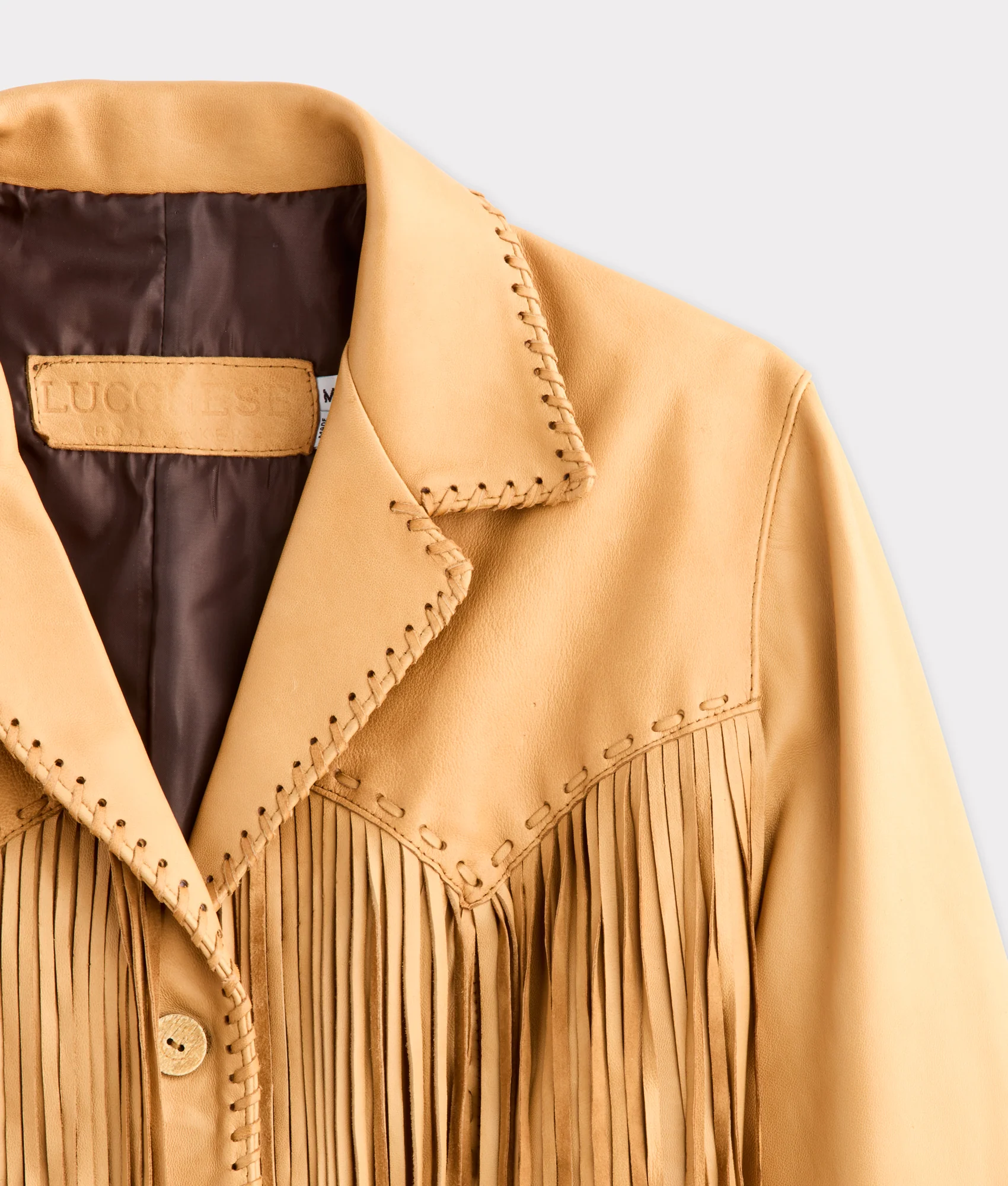 Tallulah Fringe Jacket :: Saddle Tan - Image 6