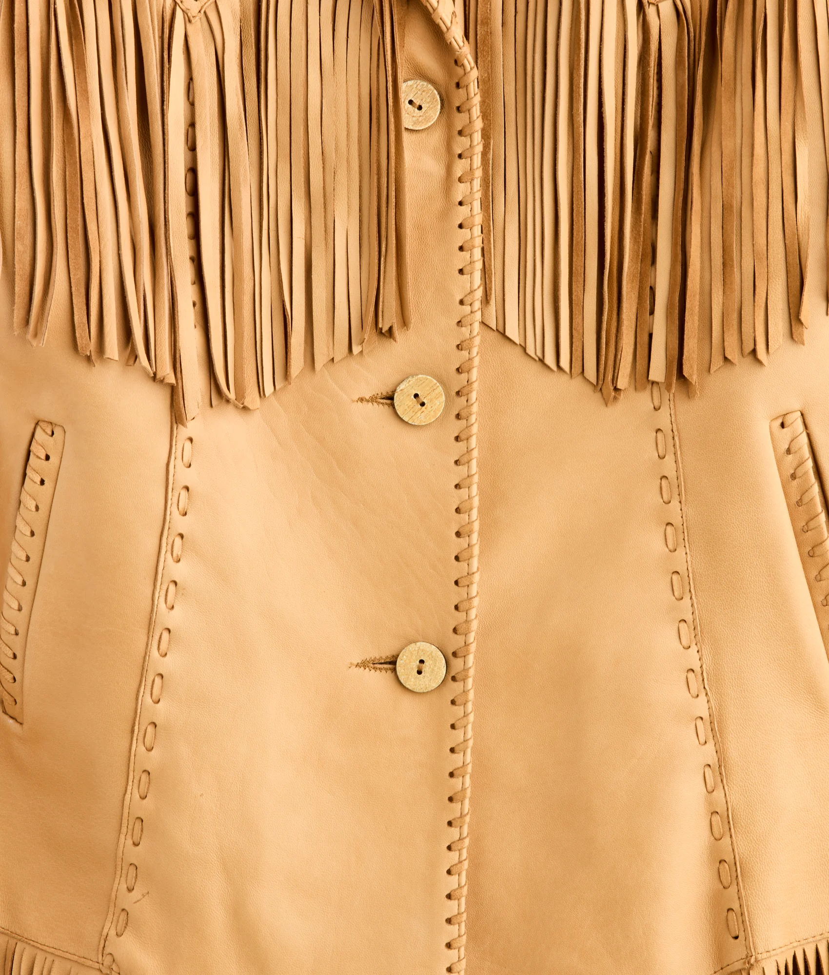 Tallulah Fringe Jacket :: Saddle Tan - Image 7