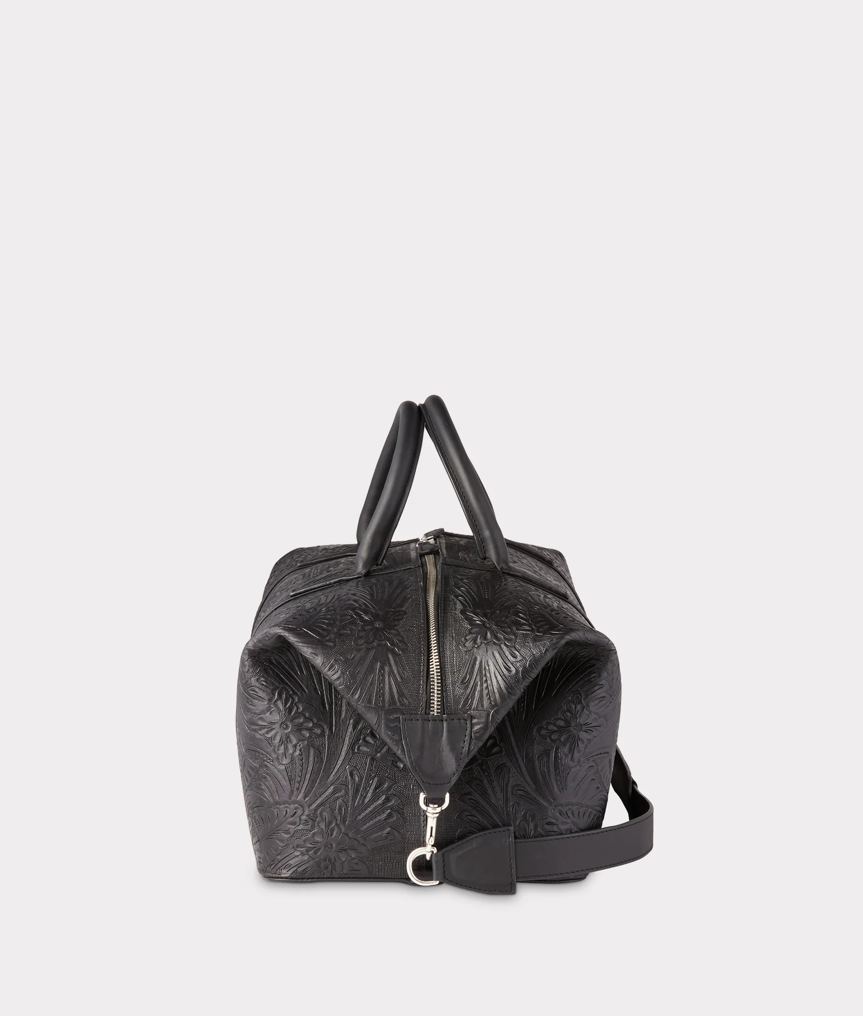 Hand-Tooled Duffle :: Black - Image 4