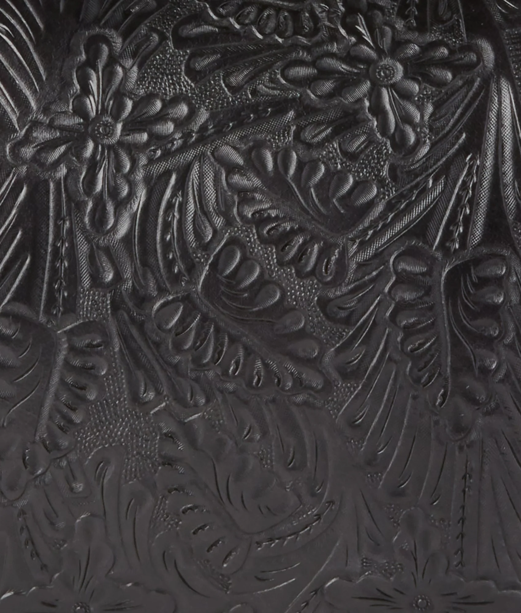 Hand-Tooled Duffle :: Black - Image 8