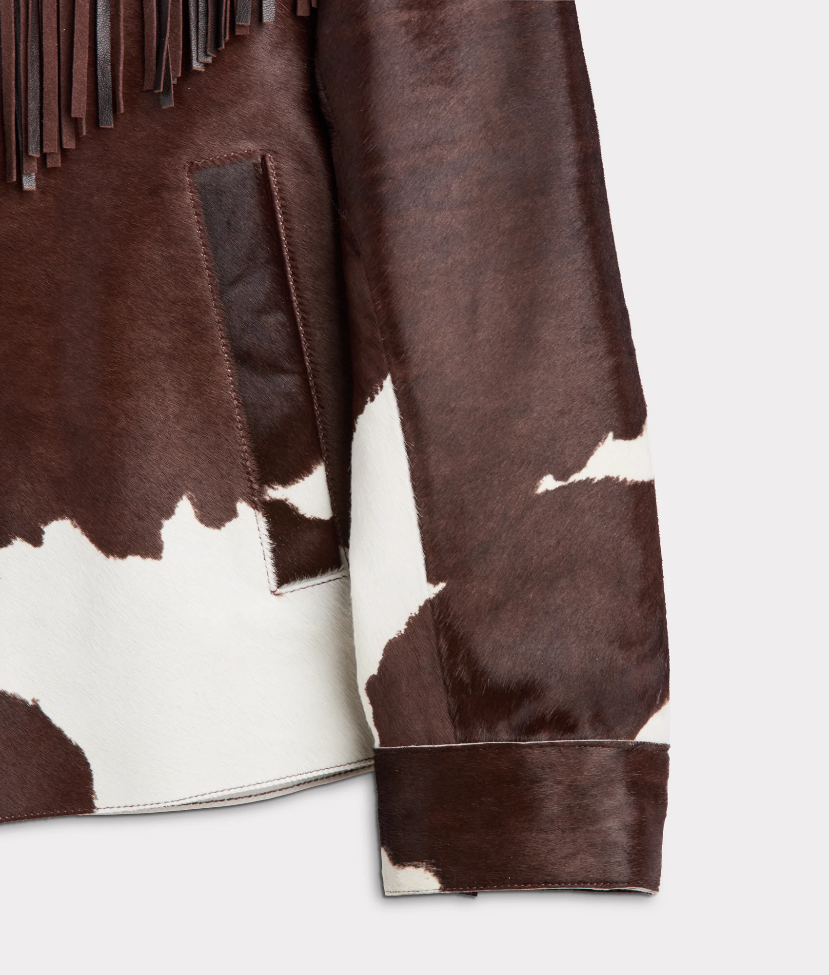 Harper Fringe Jacket :: Brown Mix - Image 7