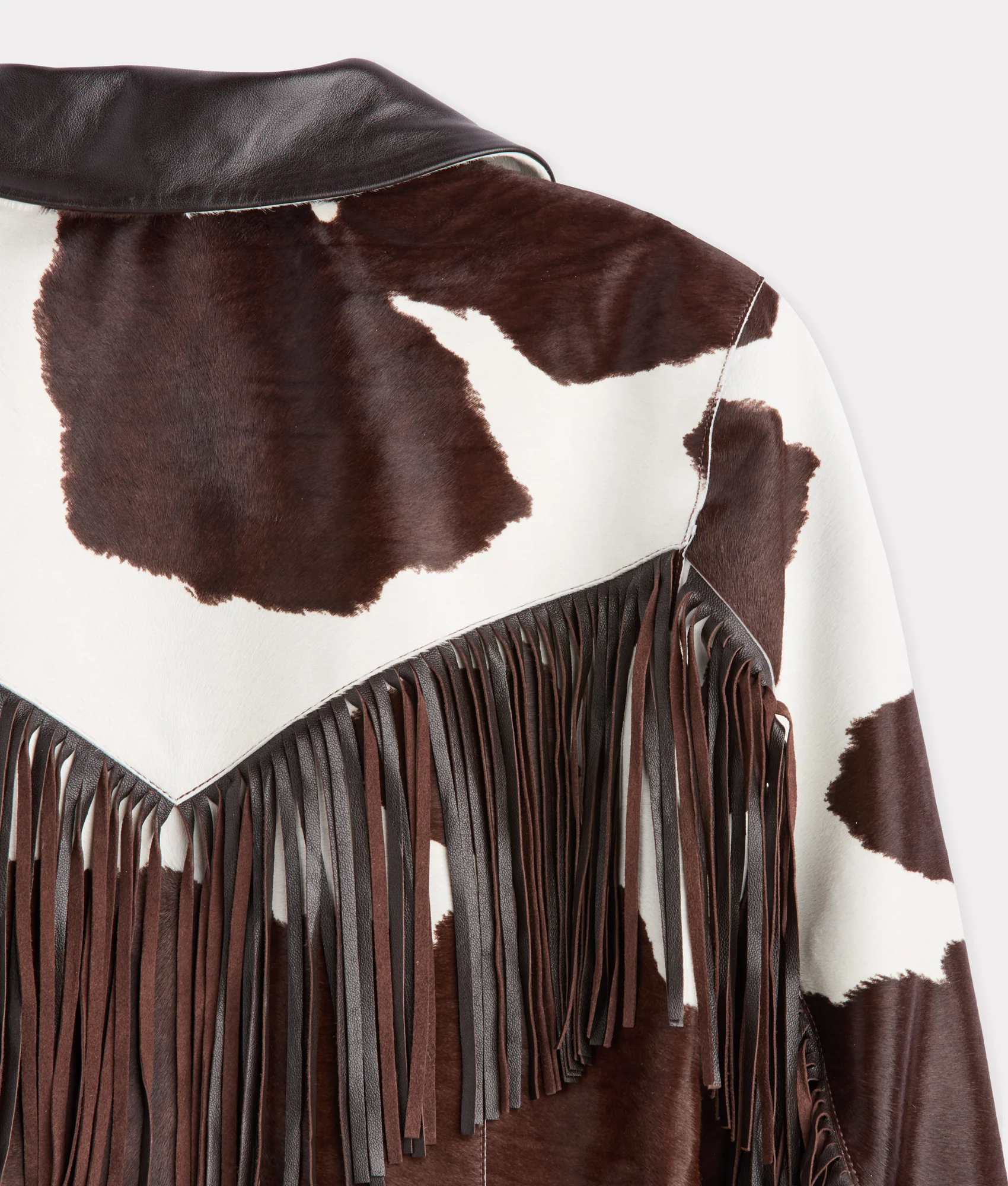 Harper Fringe Jacket :: Brown Mix - Image 8