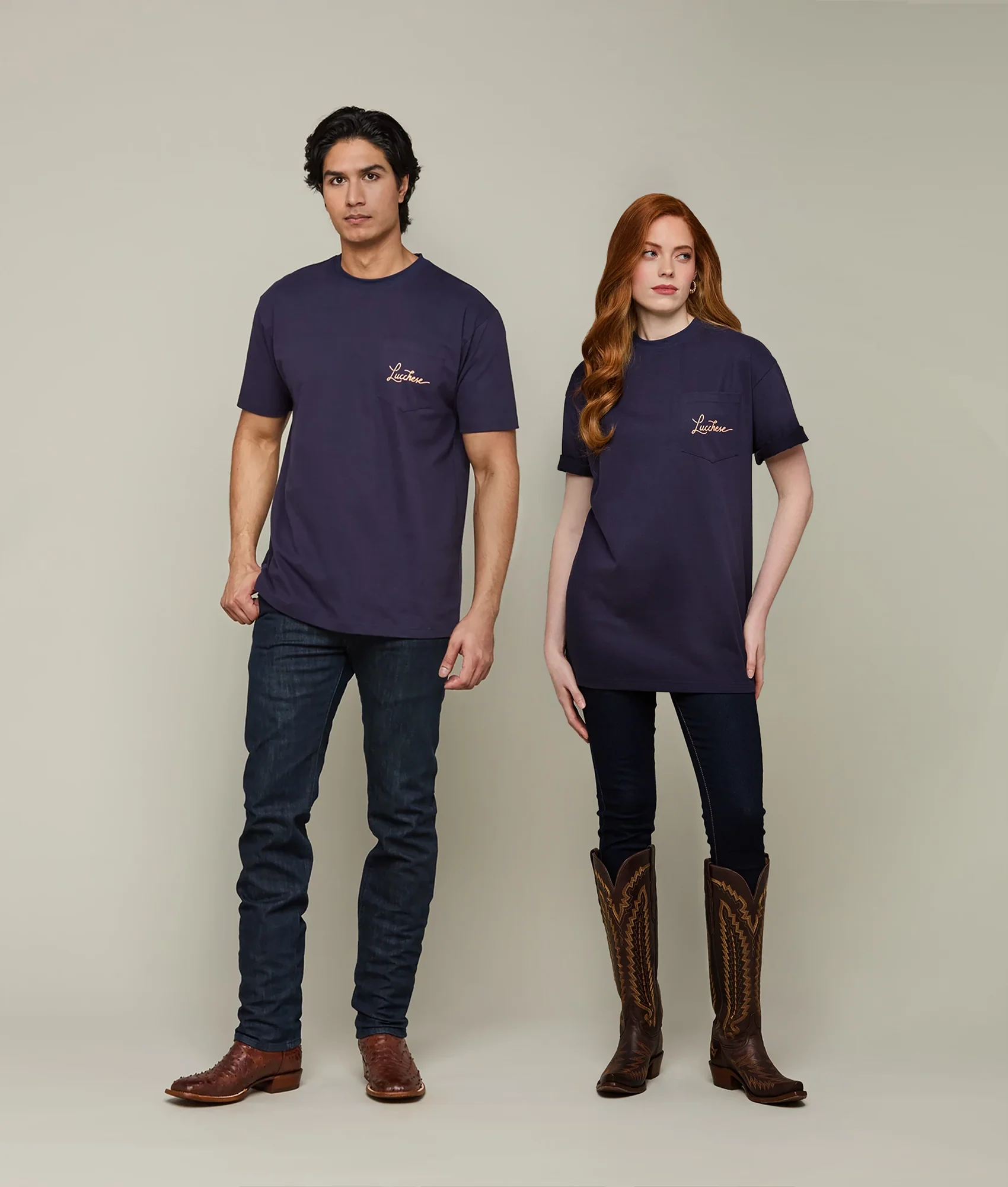 Hotel Drover Tee :: Navy - Image 3