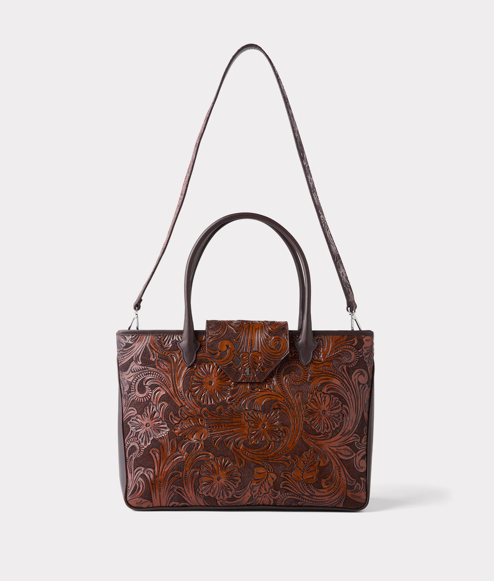 Intagliare Travel Tote :: Cognac - Image 5