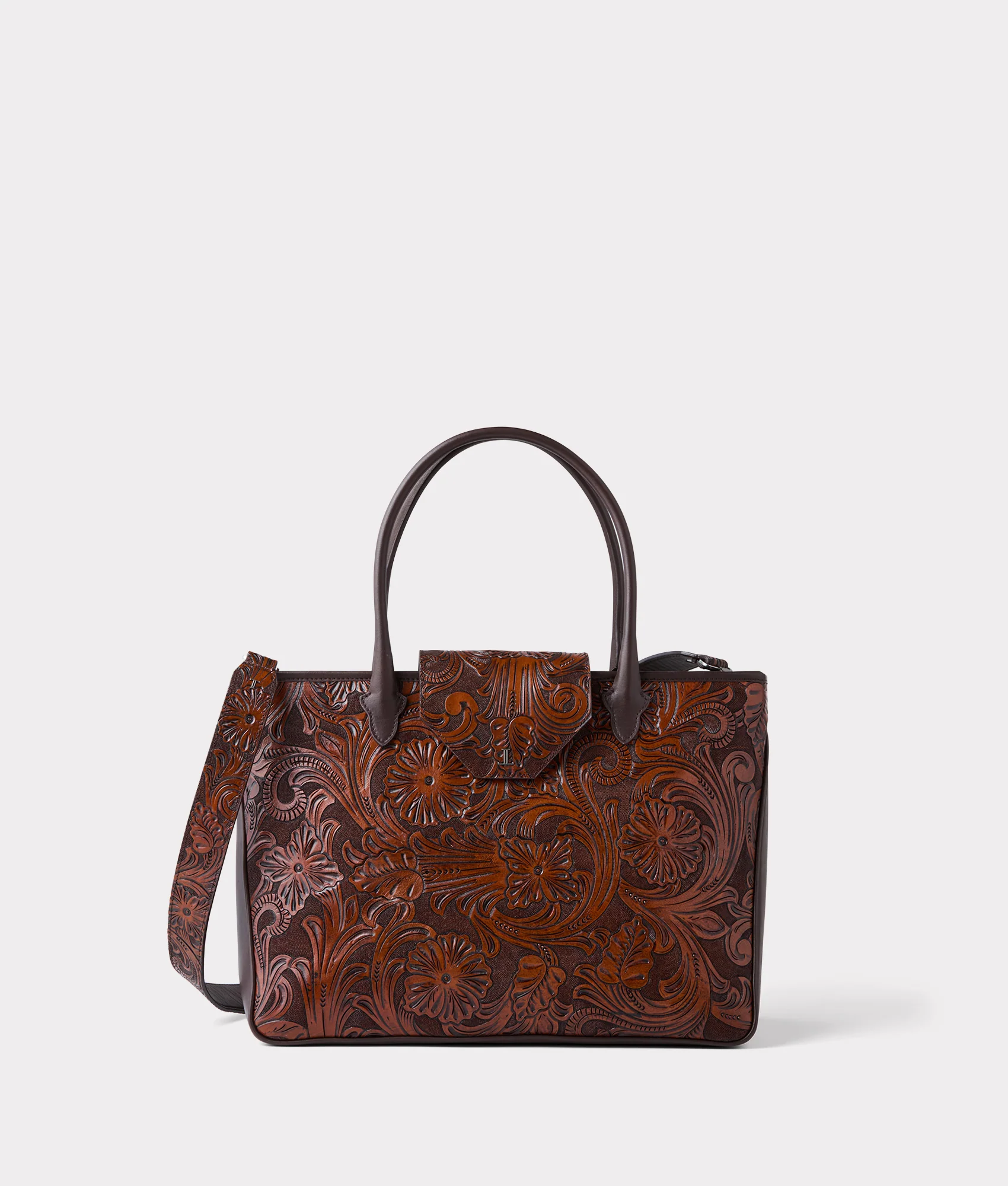 Intagliare Travel Tote :: Cognac - Image 8