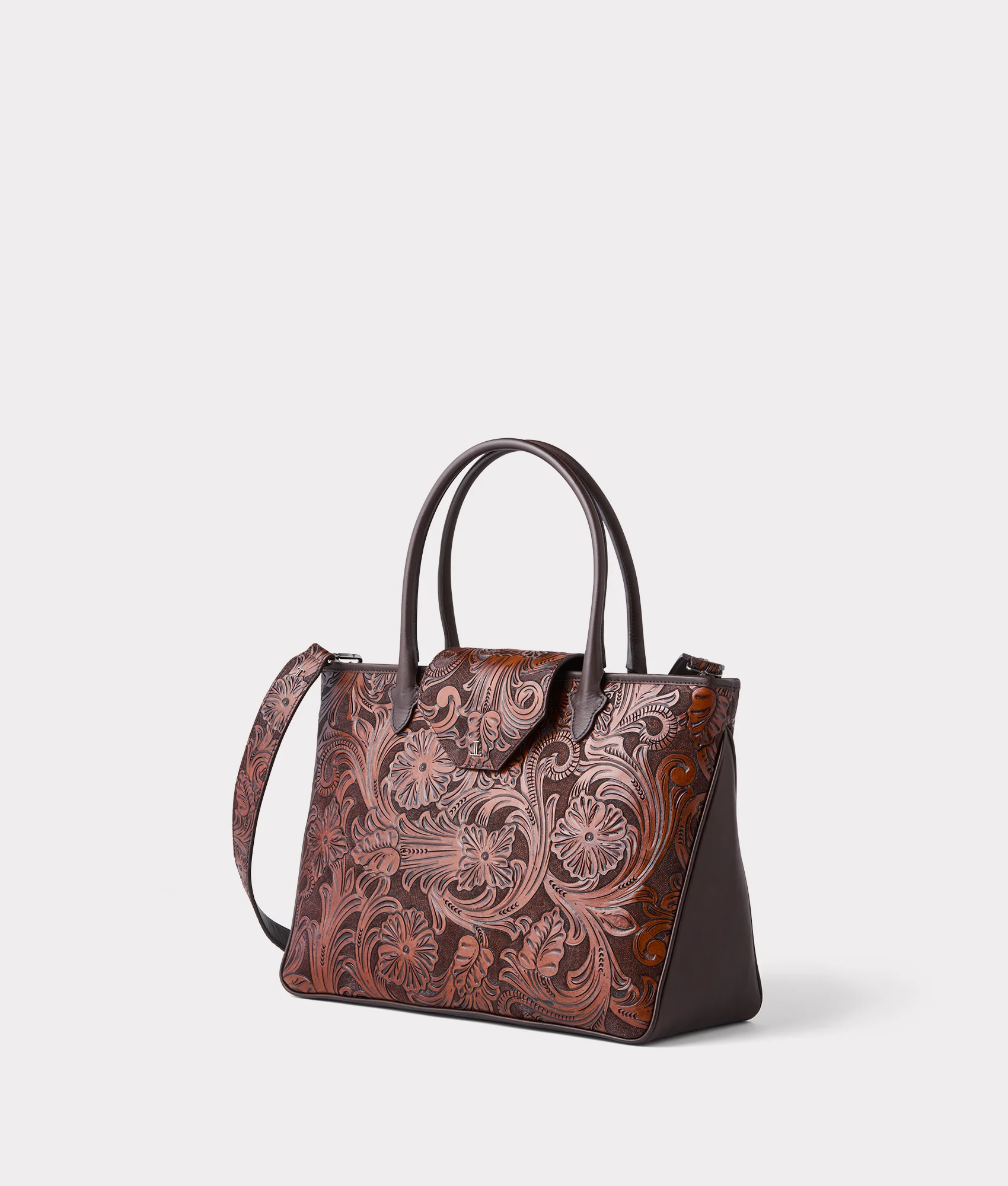 Intagliare Travel Tote :: Cognac - Image 9