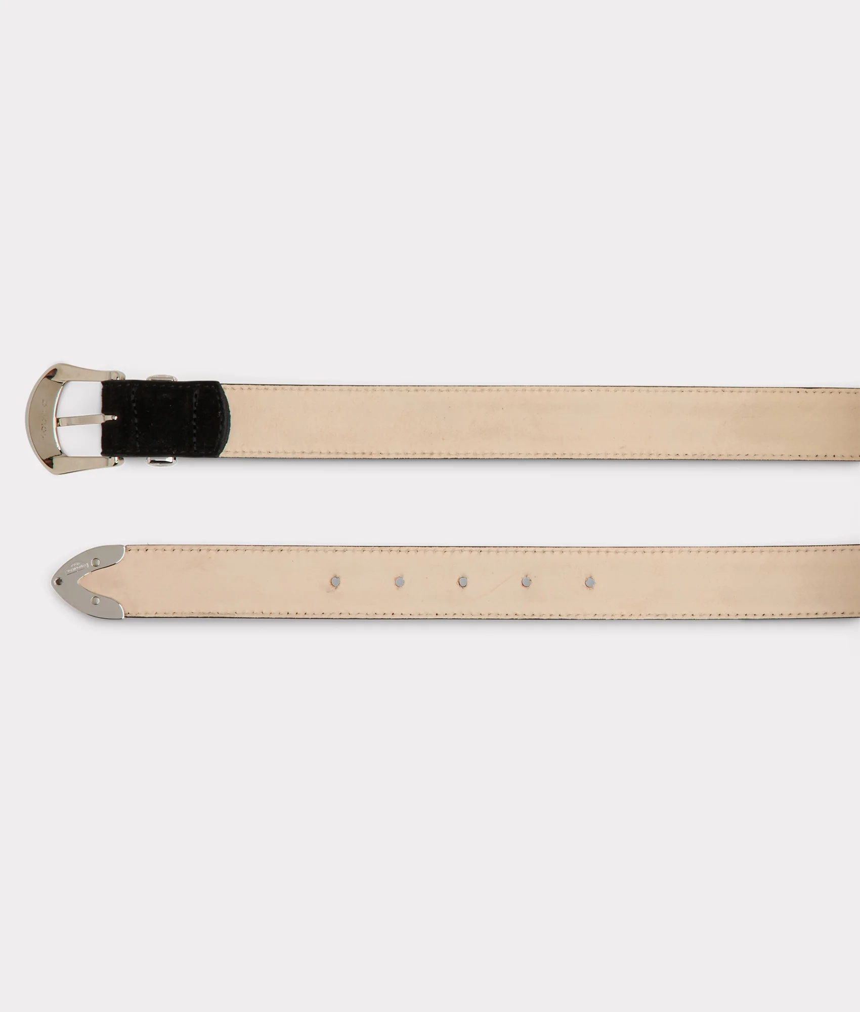 Italian 3 Piece Belt :: Black - Image 3