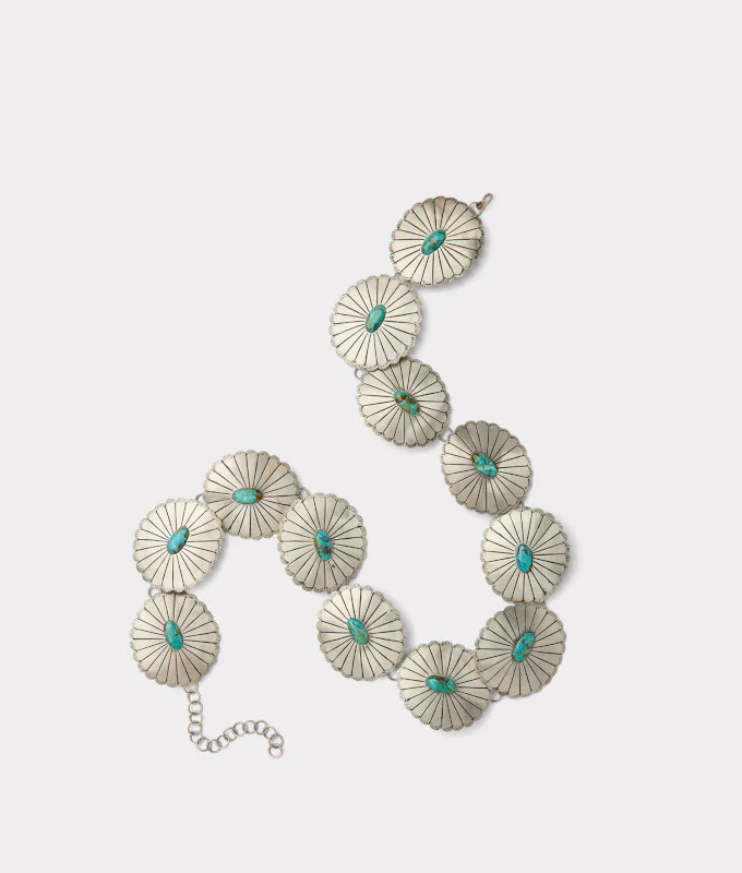 Kings Concho Belt :: Turquoise - Image 3