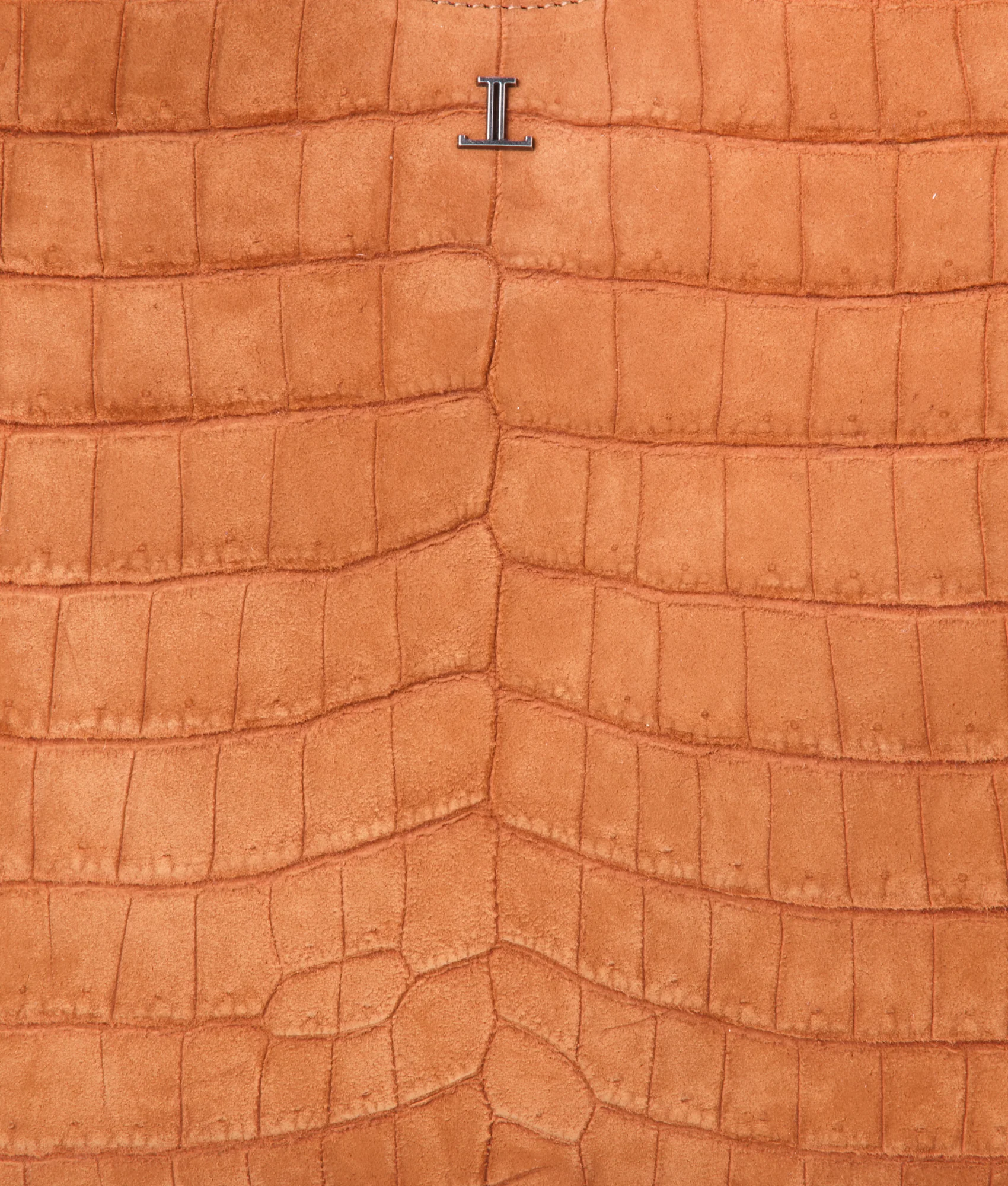 Large Heidi Exotic Hobo Bag :: Cognac - Image 6