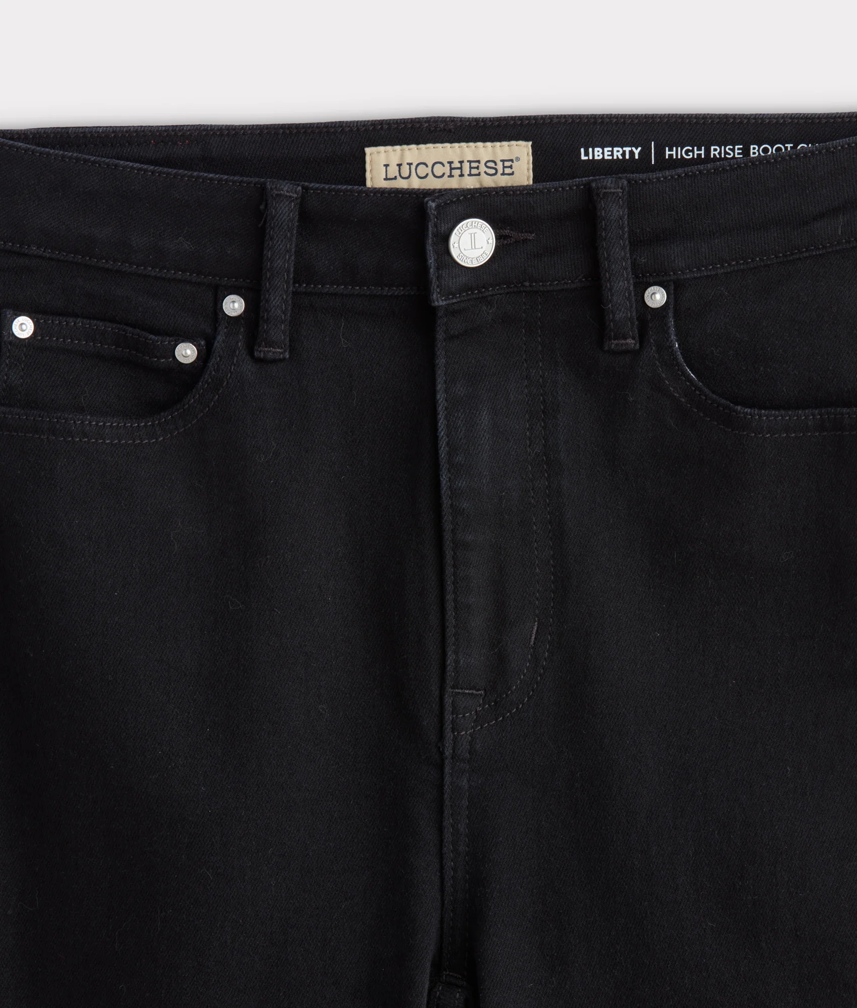 Liberty High-Rise Bootcut Jean :: Black Beauty - Image 5