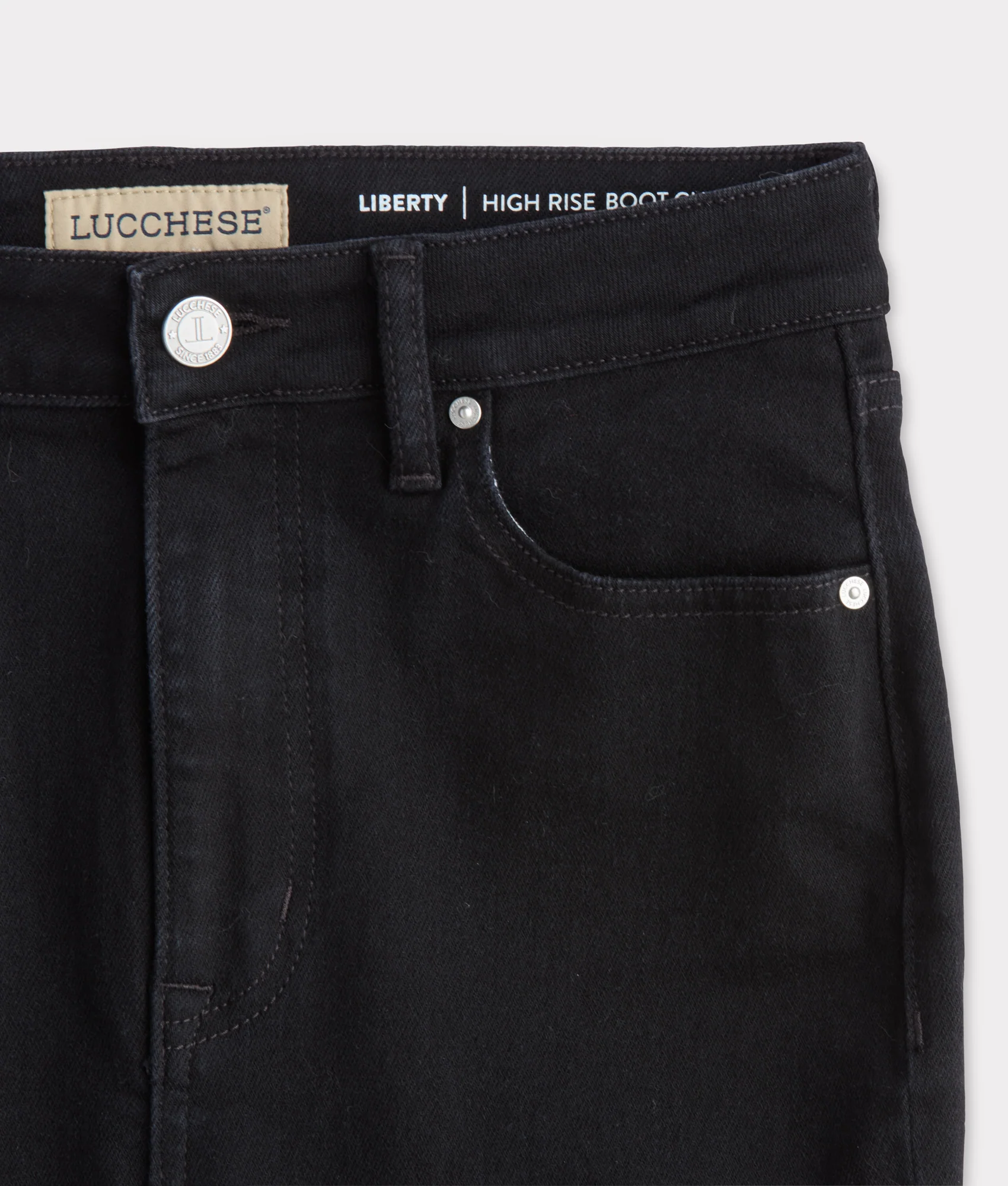 Liberty High-Rise Bootcut Jean :: Black Beauty - Image 6