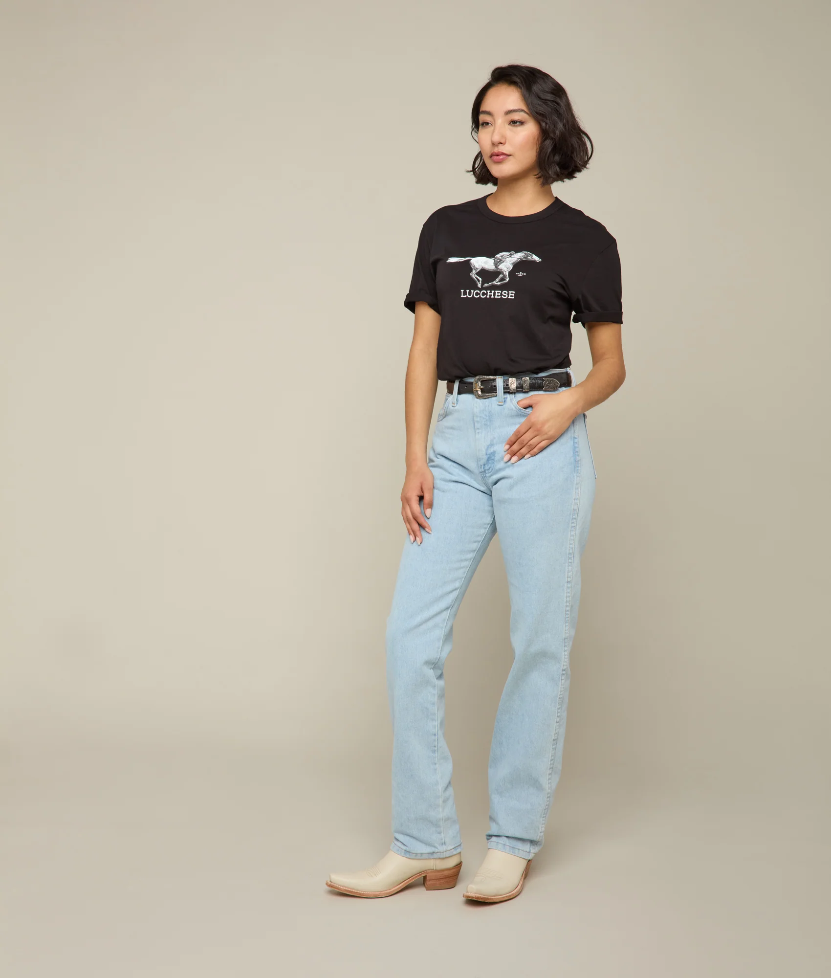 Lucchese Racehorse Tee :: Black - Image 10