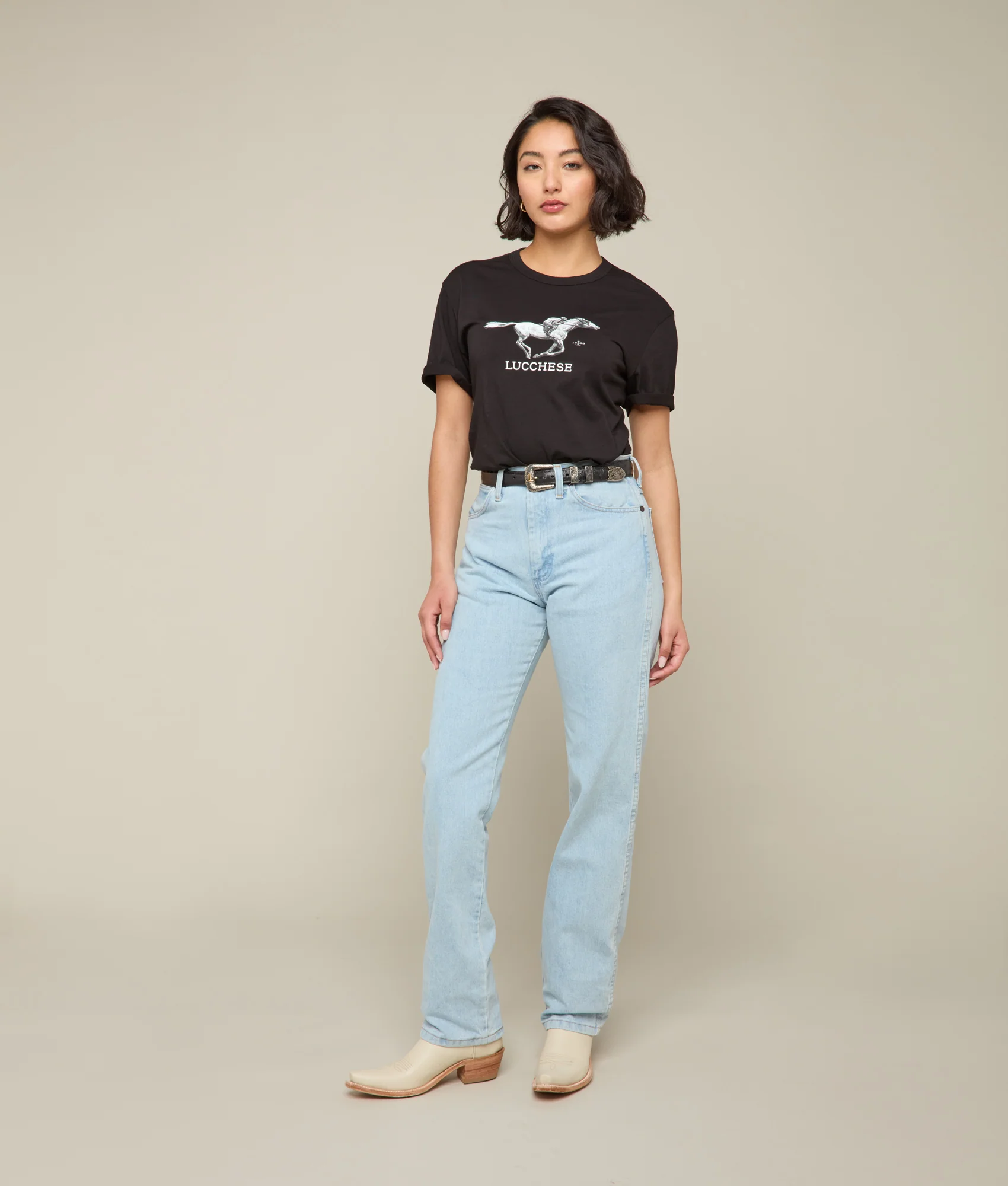 Lucchese Racehorse Tee :: Black - Image 11