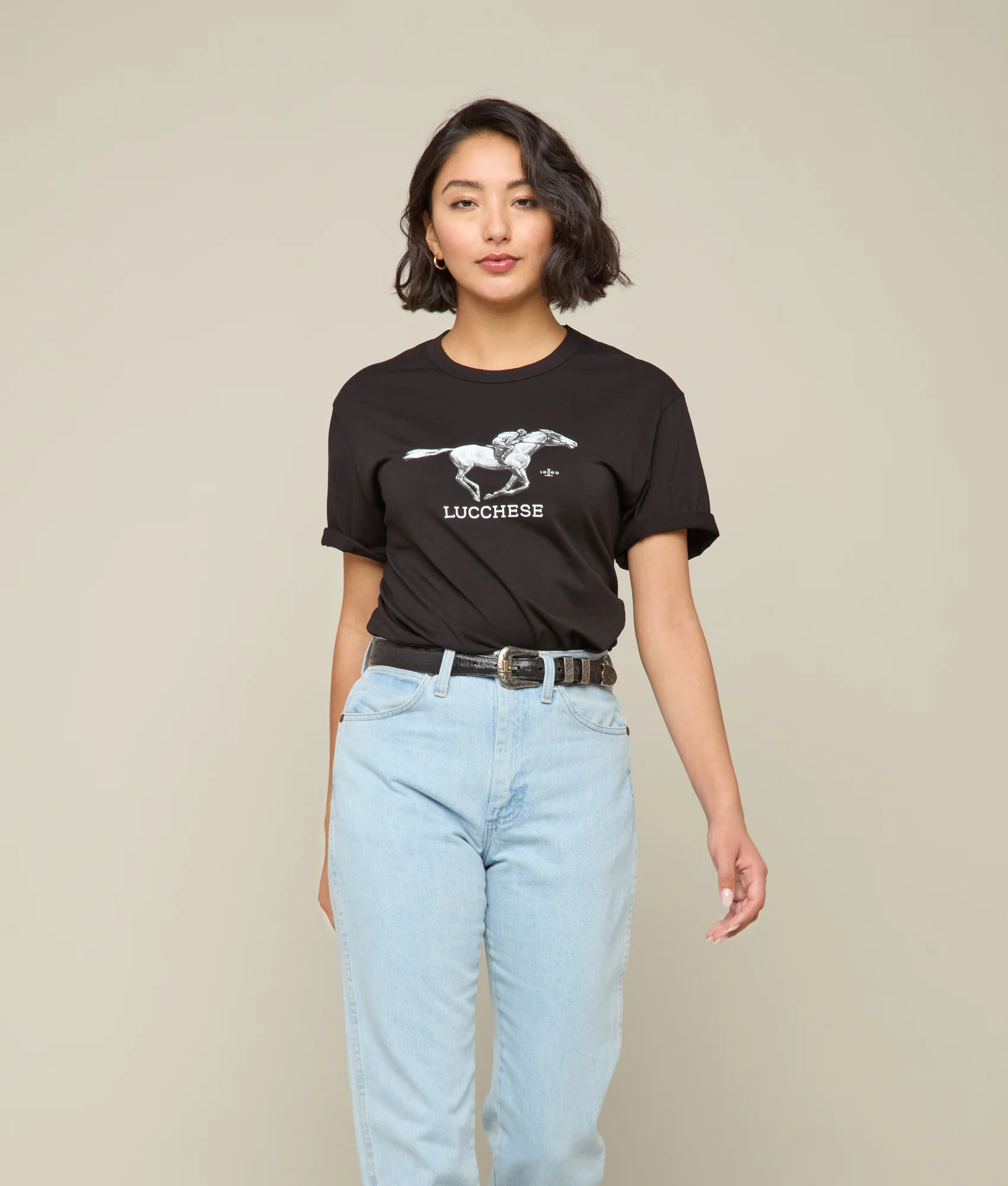 Lucchese Racehorse Tee :: Black - Image 8