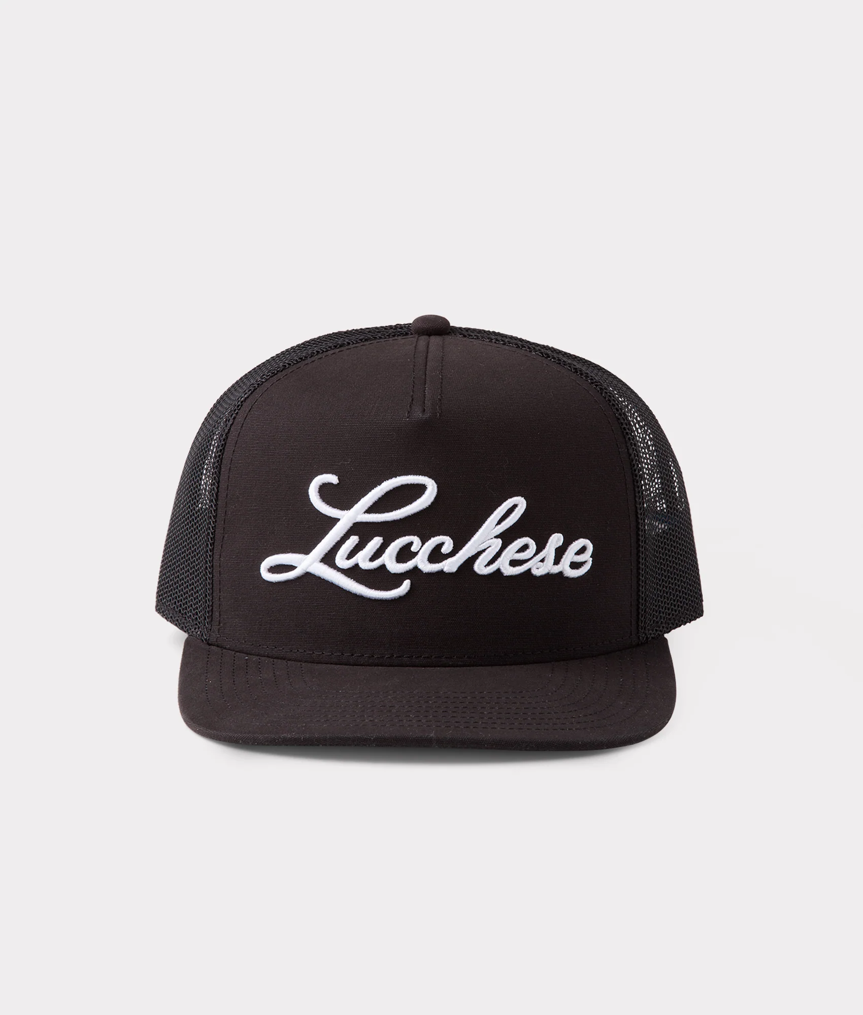 Lucchese Script Trucker Cap :: Black