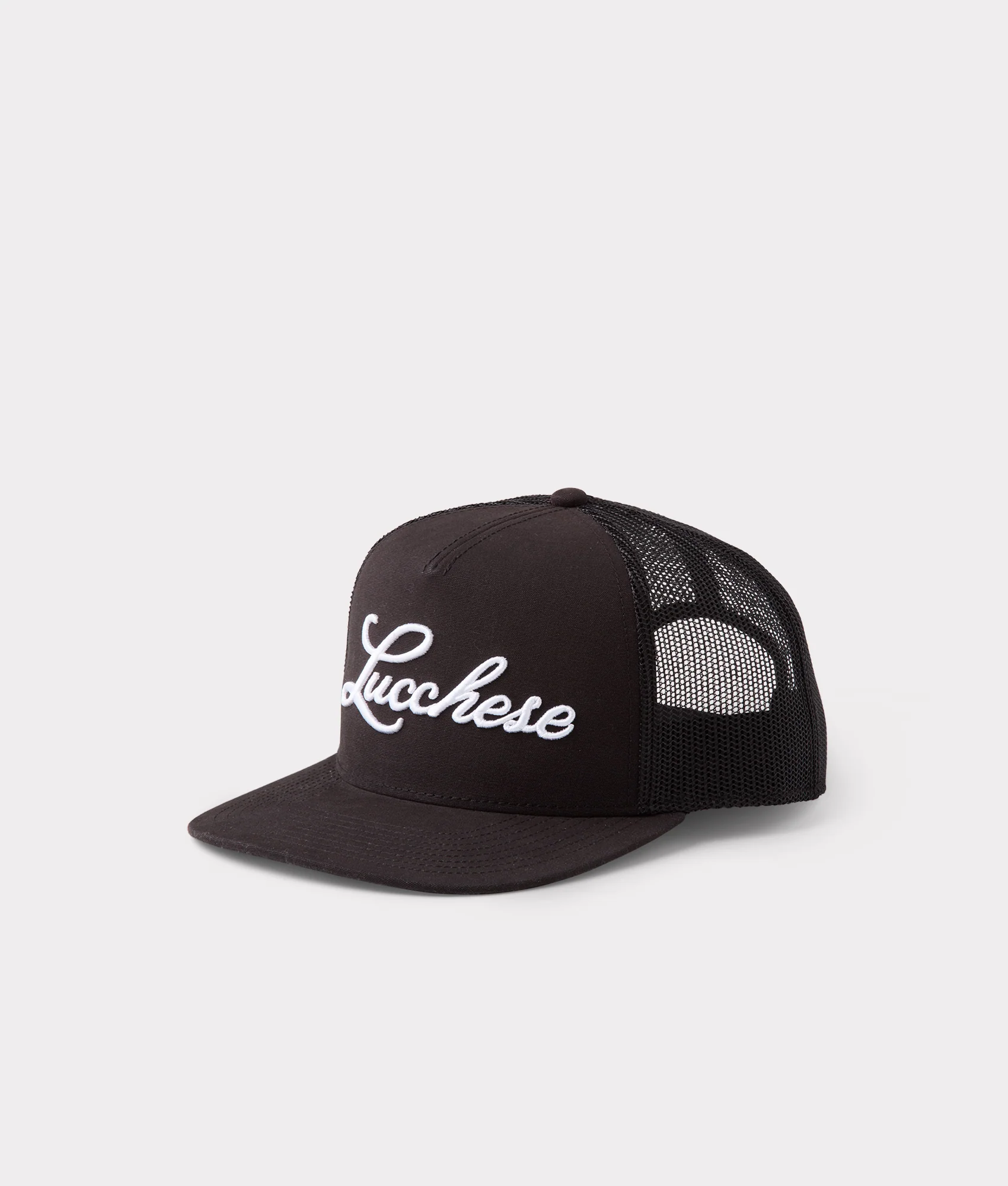 Lucchese Script Trucker Cap :: Black - Image 3