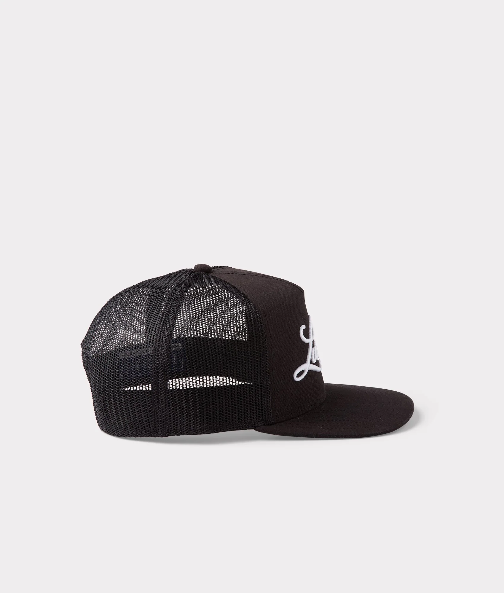 Lucchese Script Trucker Cap :: Black - Image 4