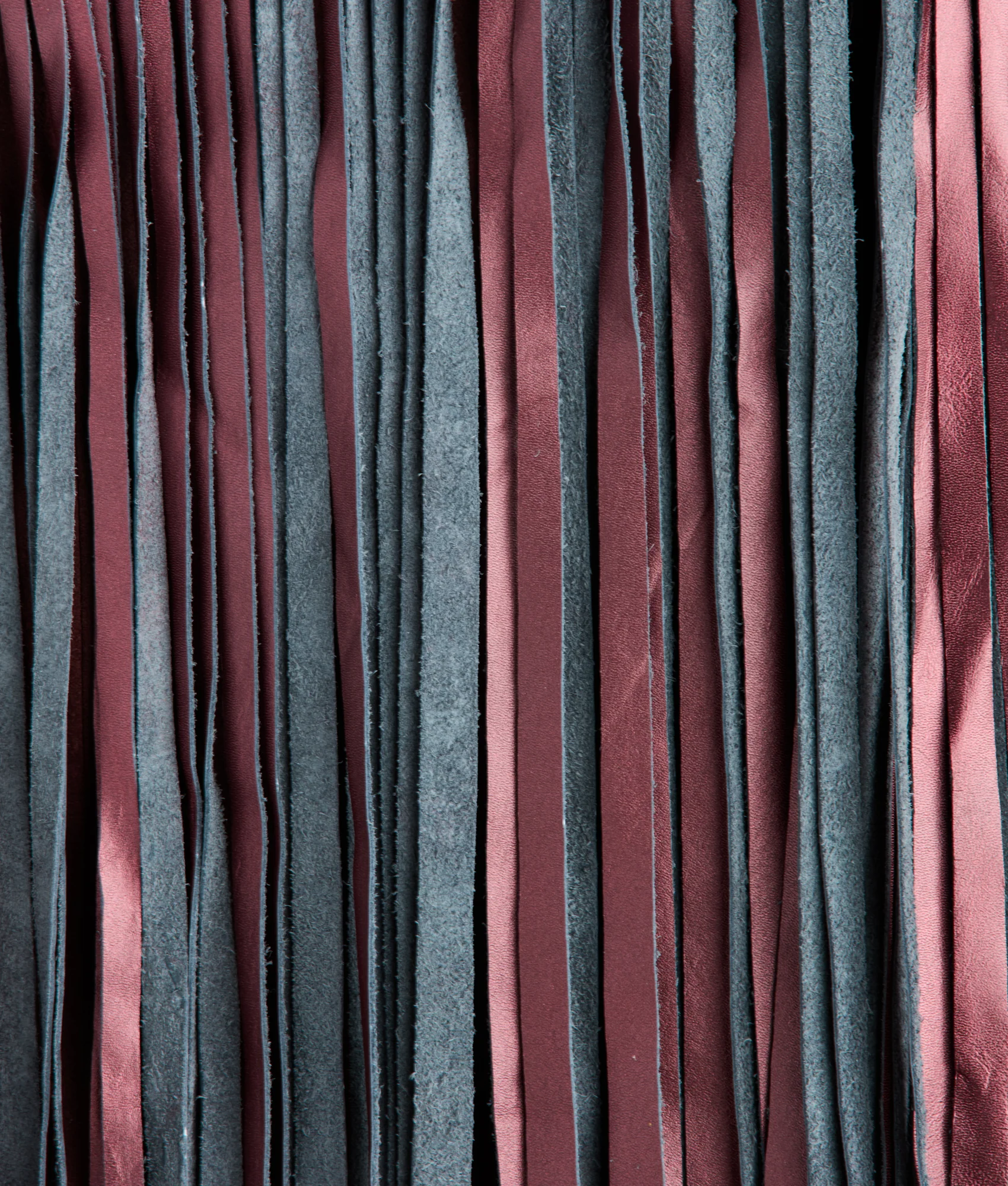 Shayanne Fringe Cape :: Black Cherry - Image 11