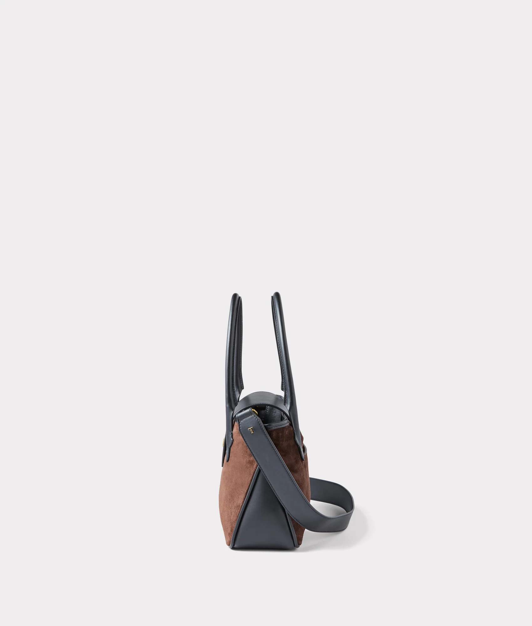 Mini Roma Suede Tote :: Brown - Image 7
