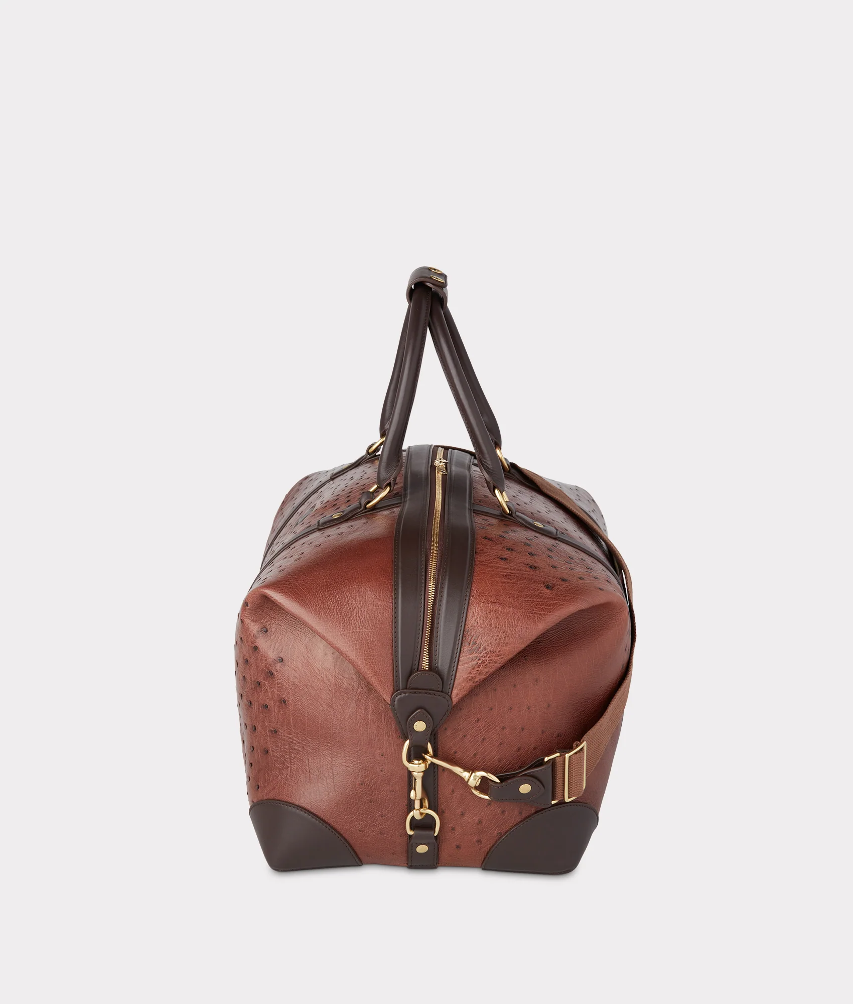 Ostrich Duffle - Large :: Chocolate - Image 3