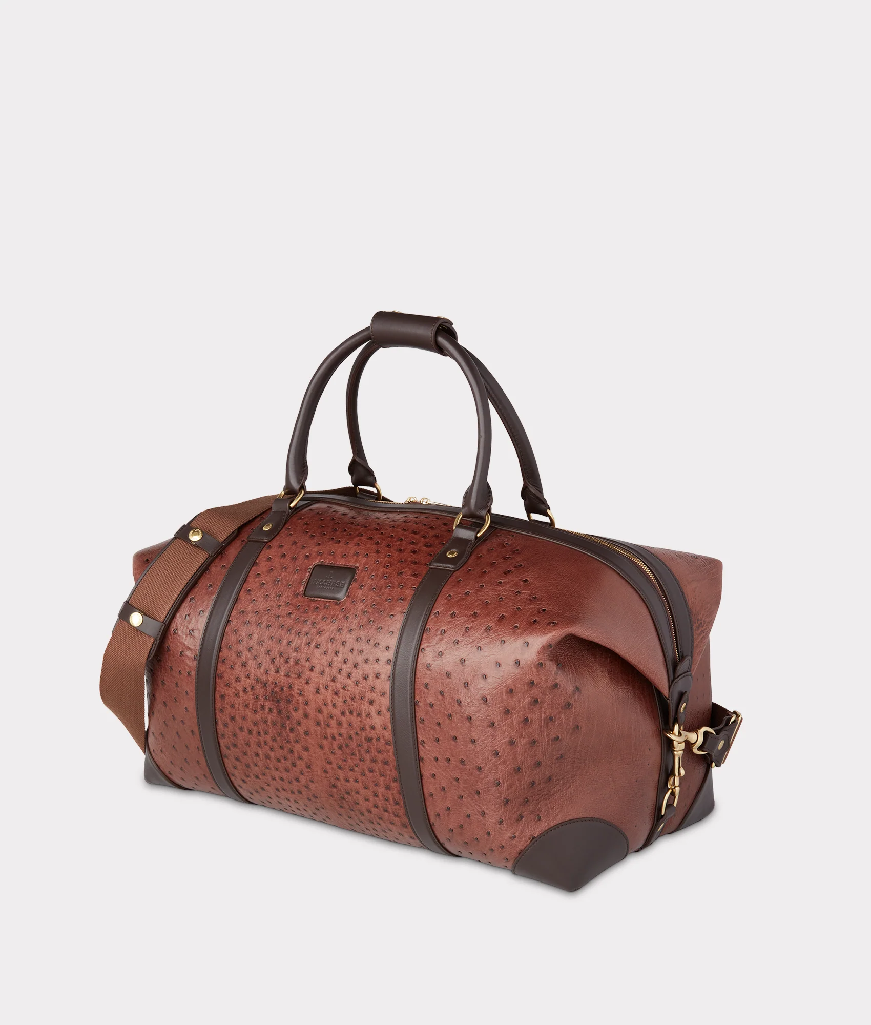 Ostrich Duffle - Large :: Chocolate - Image 4