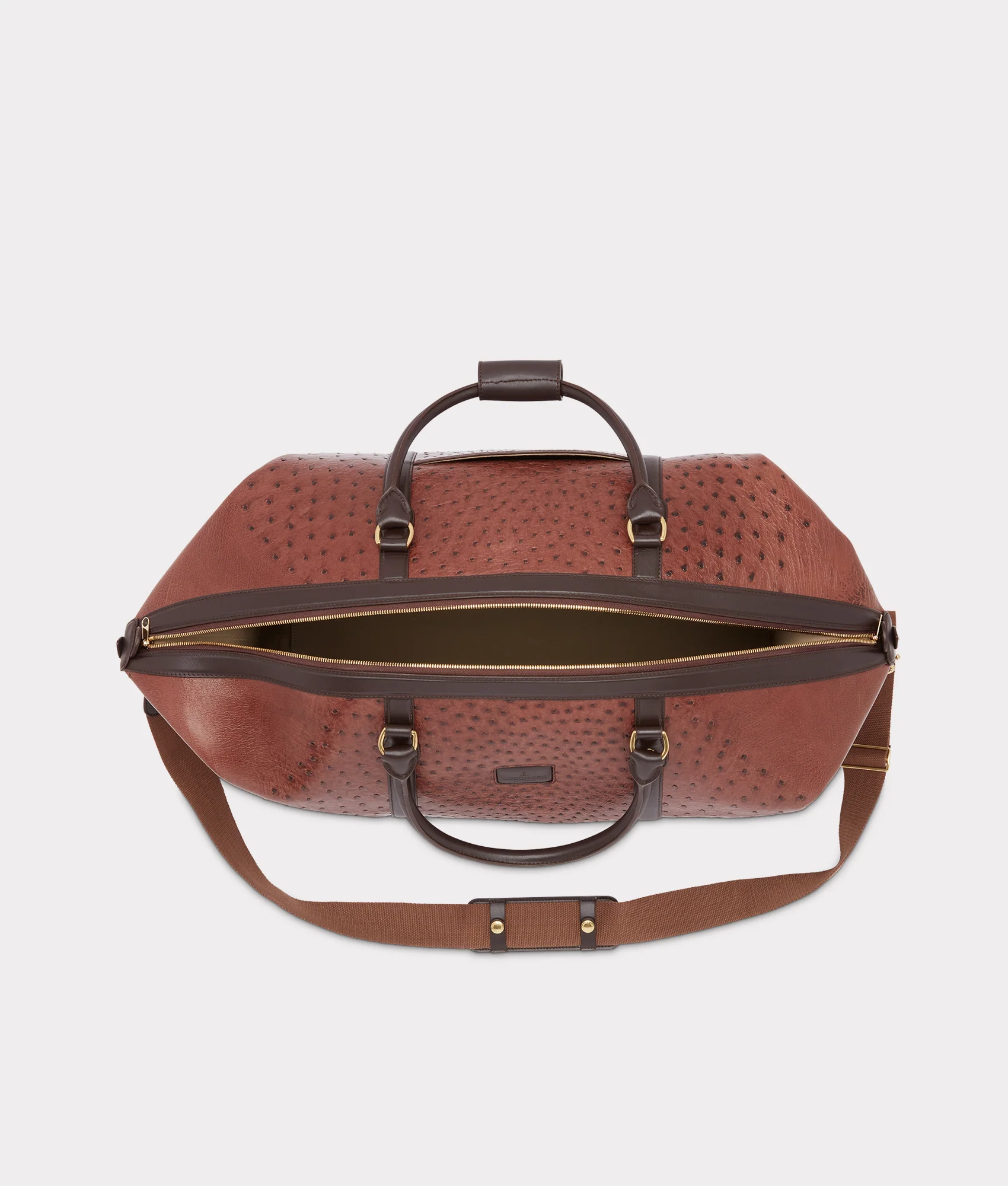 Ostrich Duffle - Large :: Chocolate - Image 5