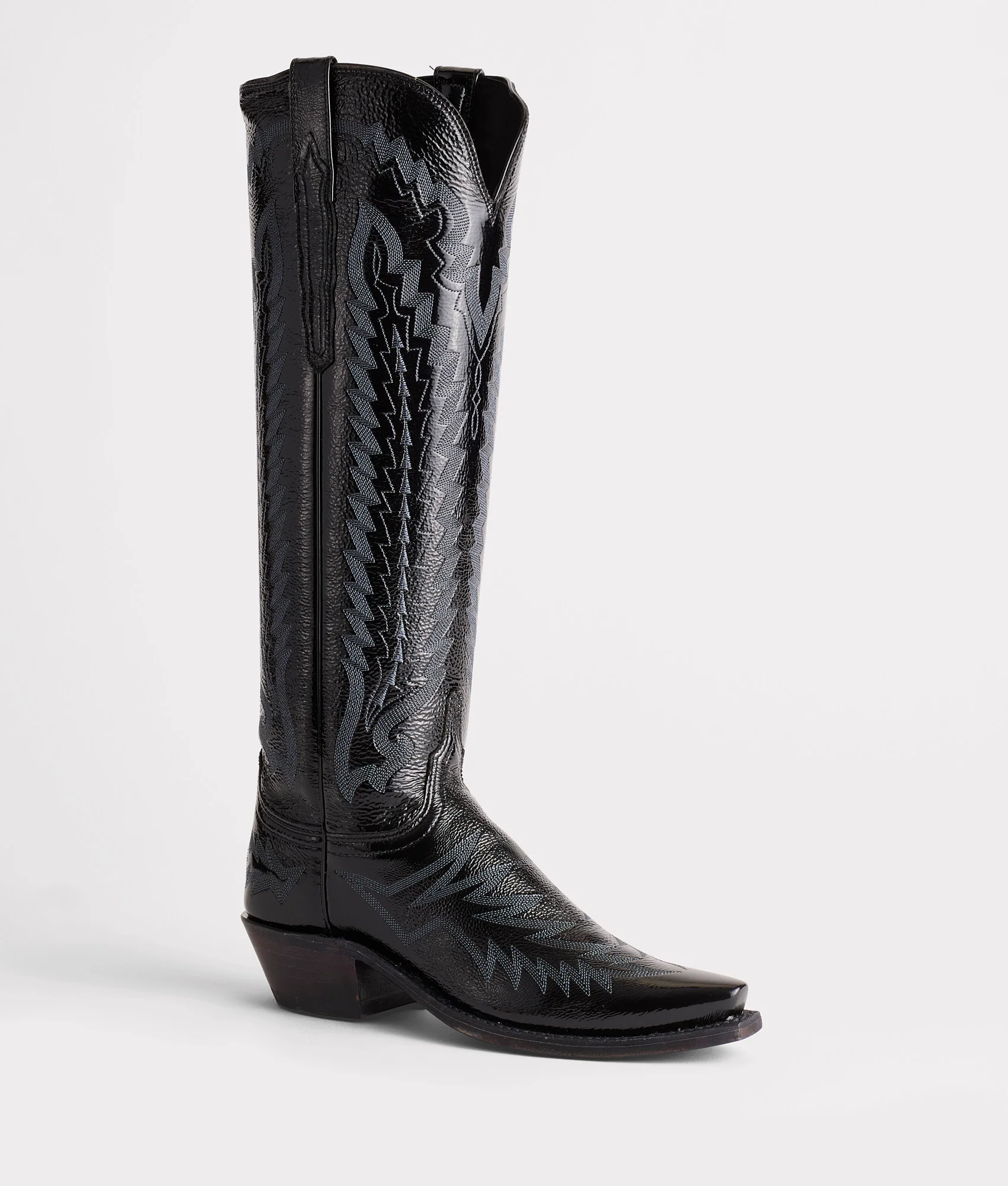 Priscilla :: Crinkle Patent Black - Image 6