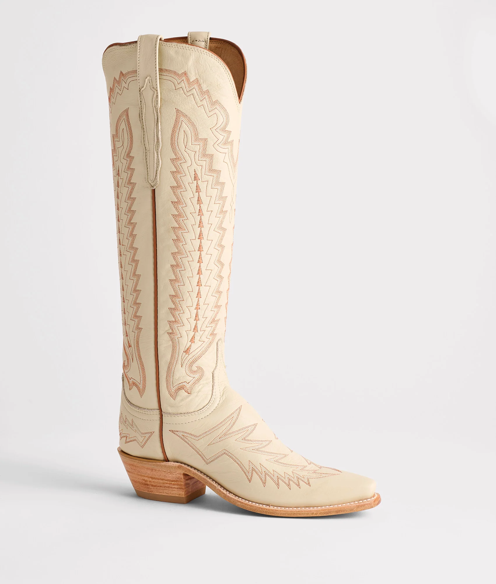 Priscilla :: Glitz Cream W/ Burnt Orange Stitching - Image 6