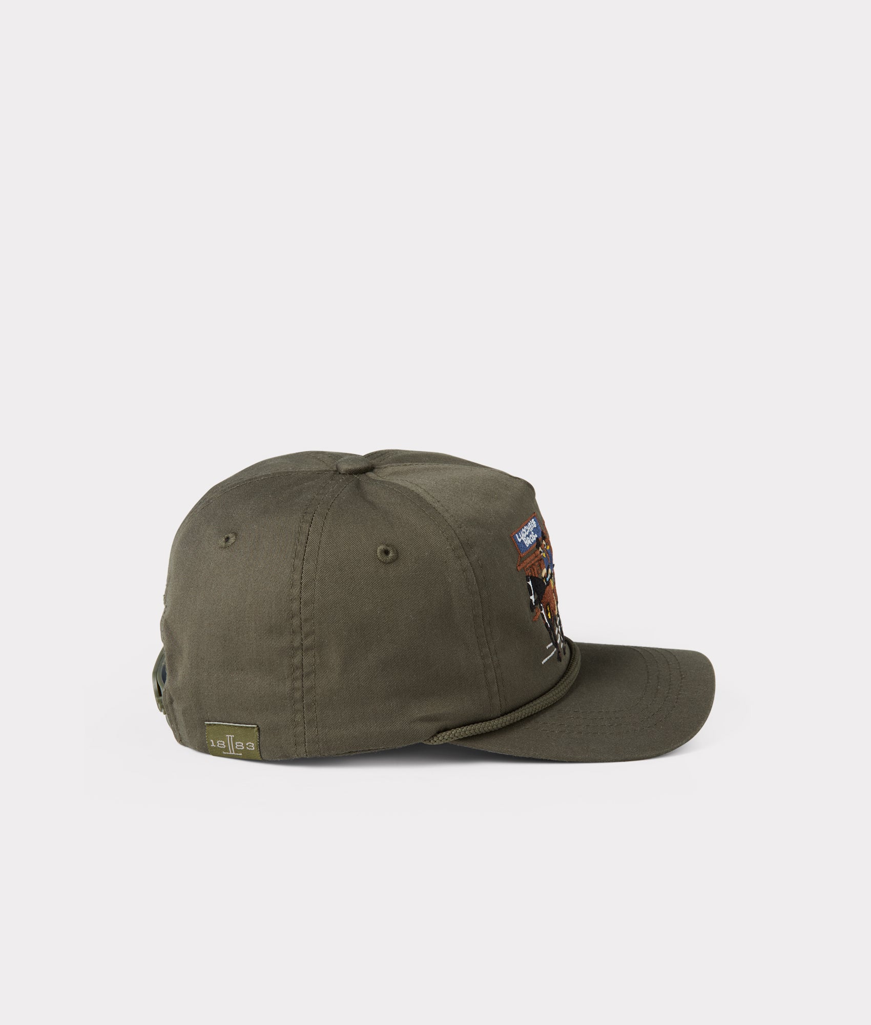 Lucchese Bros. Rope Cap :: Military Green - Image 3