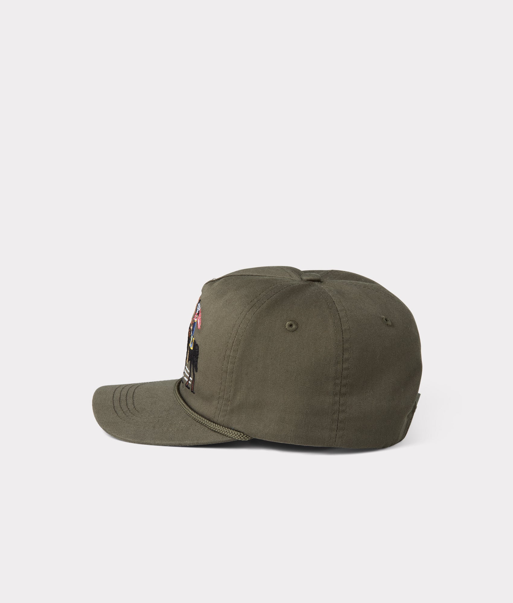 Lucchese Bros. Rope Cap :: Military Green - Image 4
