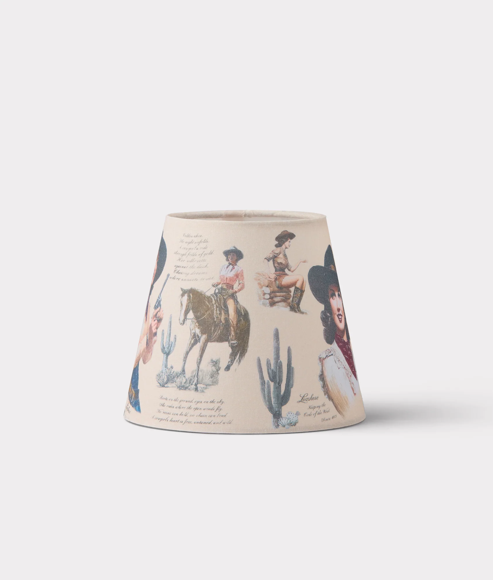 Vintage Lampshade :: Ivory - Image 3