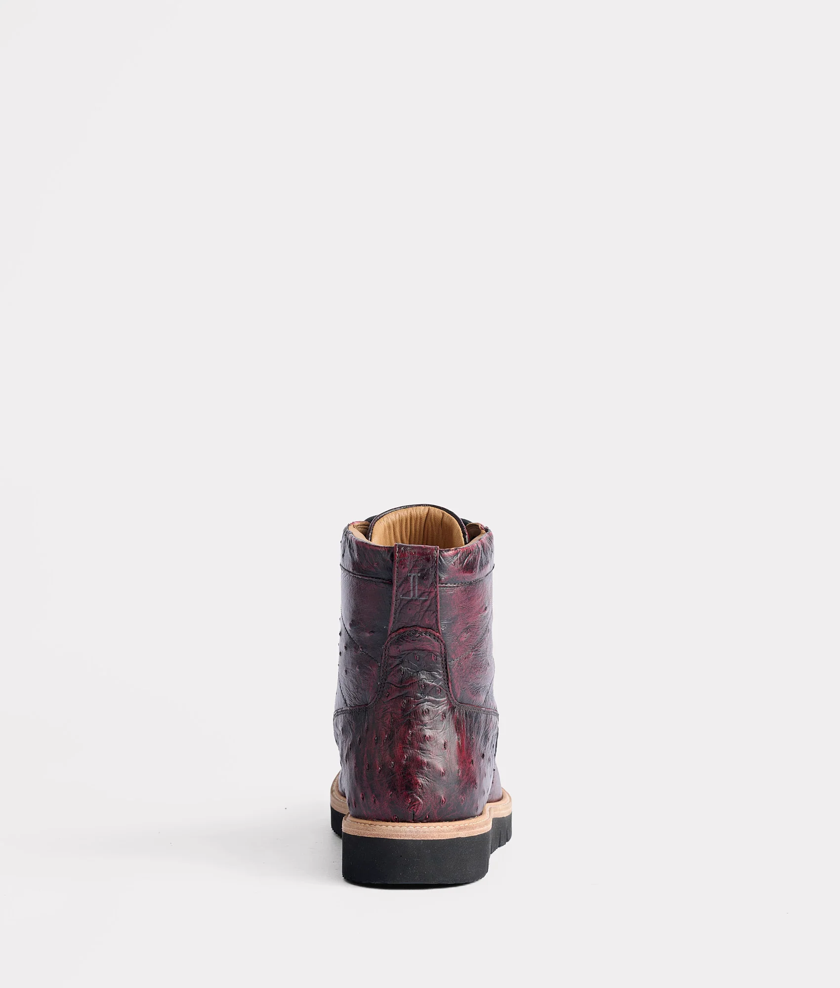 Ridgeline Exotic Lace Up Boot :: Black Cherry - Image 5