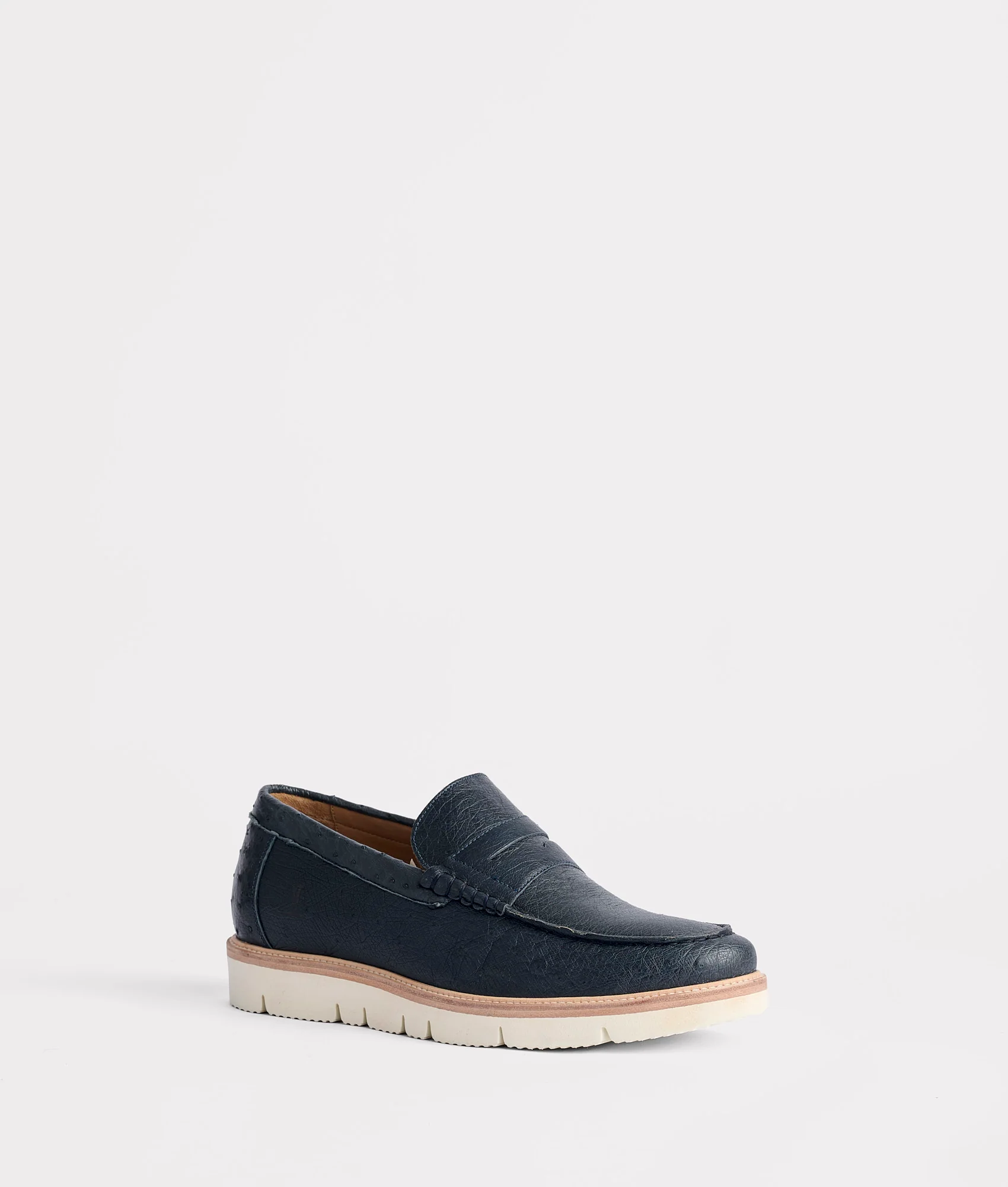 Ridgeline Exotic Penny Loafer :: Navy - Image 5
