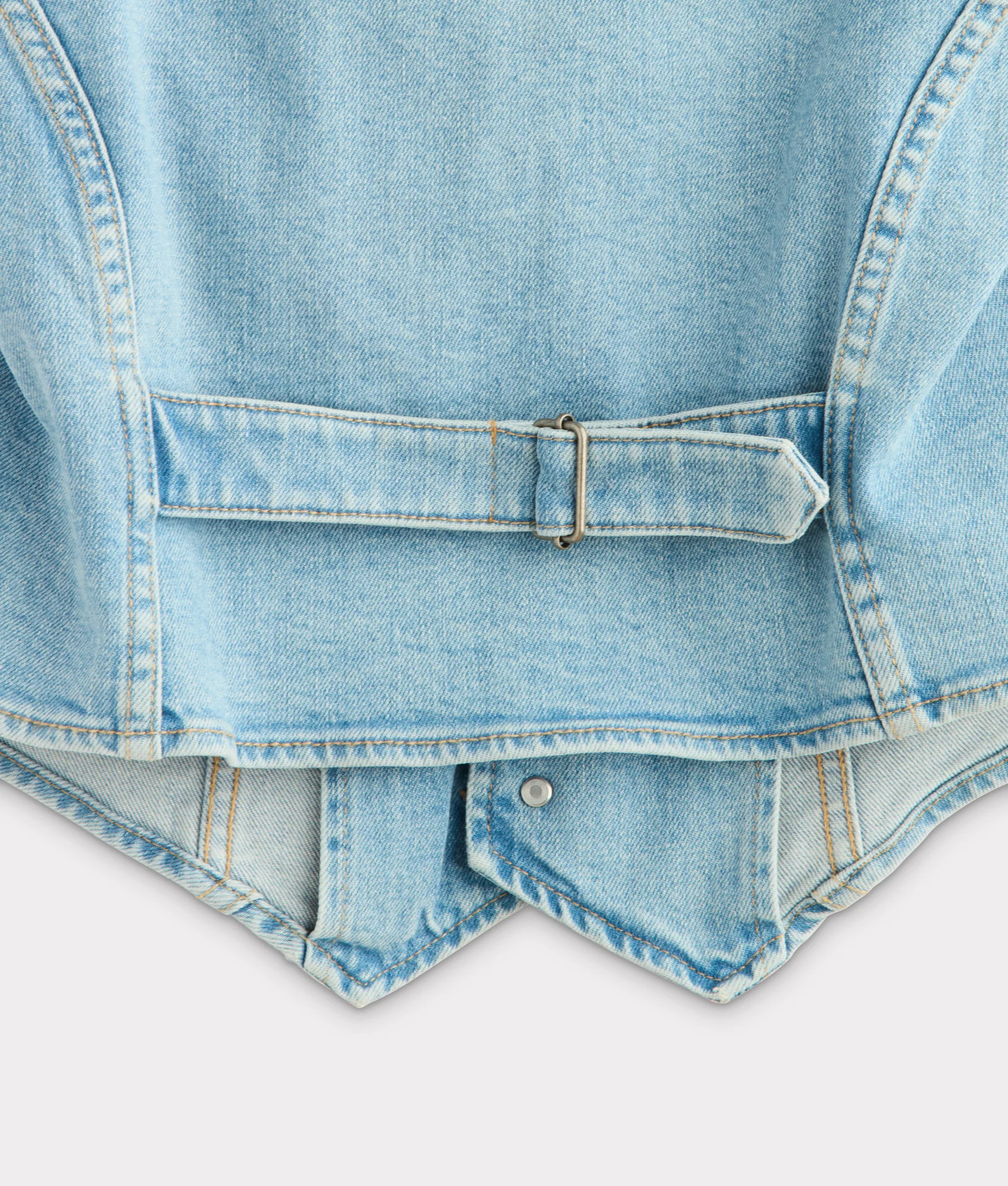 Riley Denim Vest :: Desert Sky Blue - Image 7