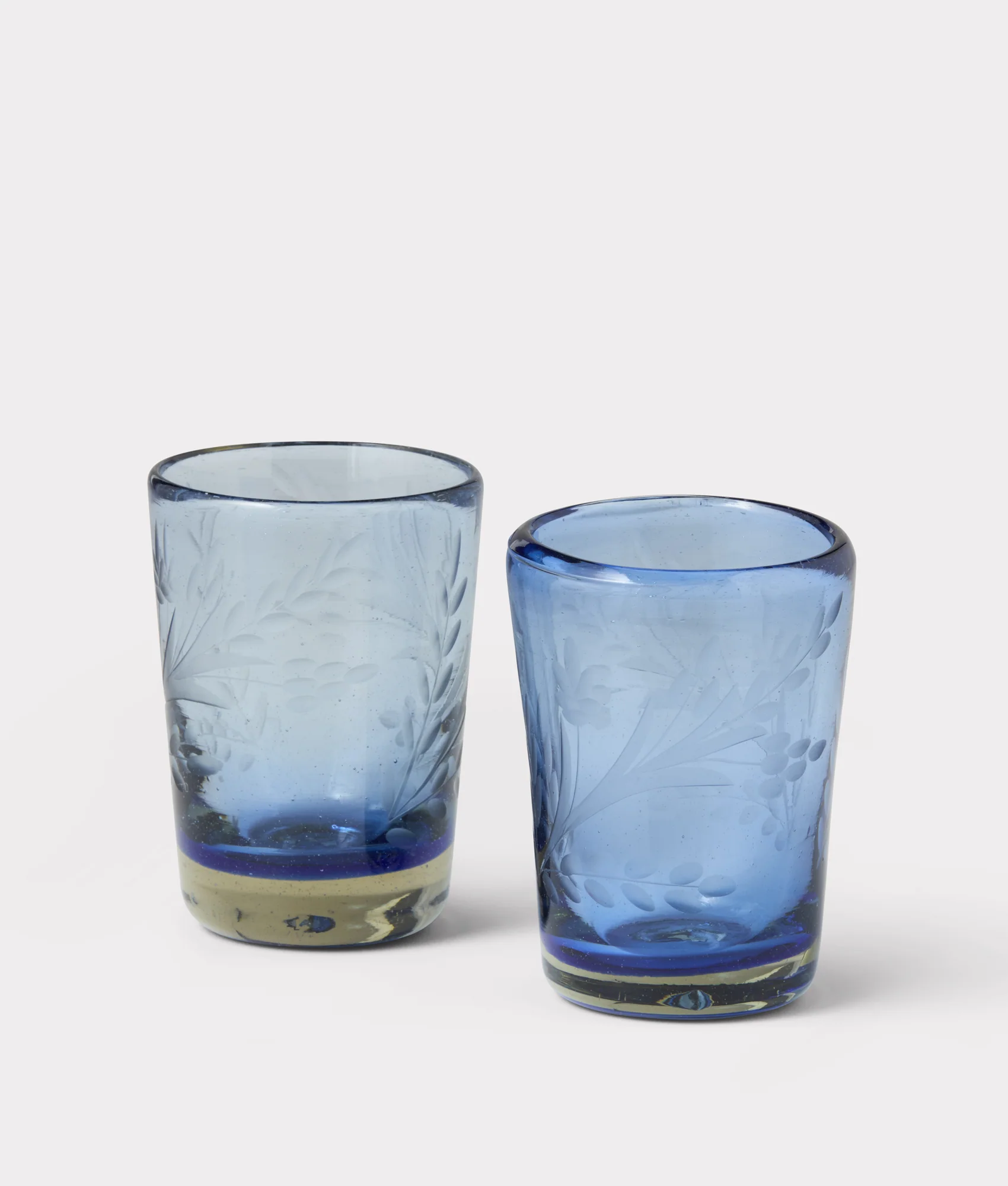 Azalea Drinking Glass :: Blue - Image 4
