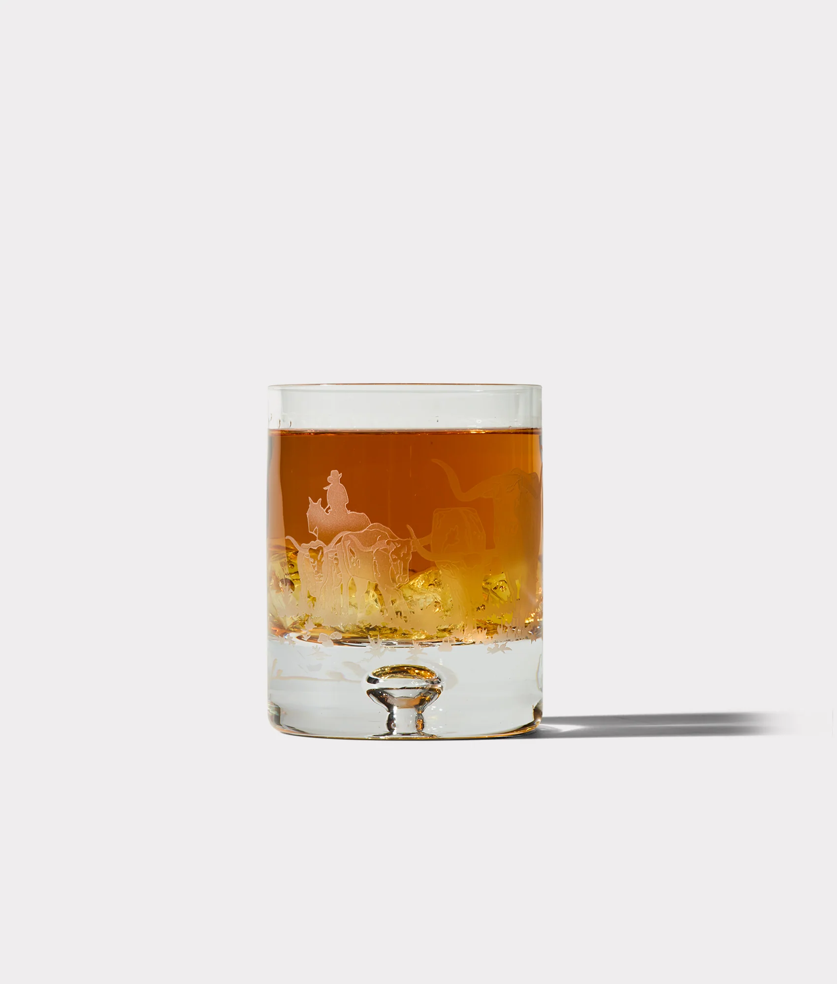 Stampede Whiskey Glasses - Set of Four :: Crystal - Image 4