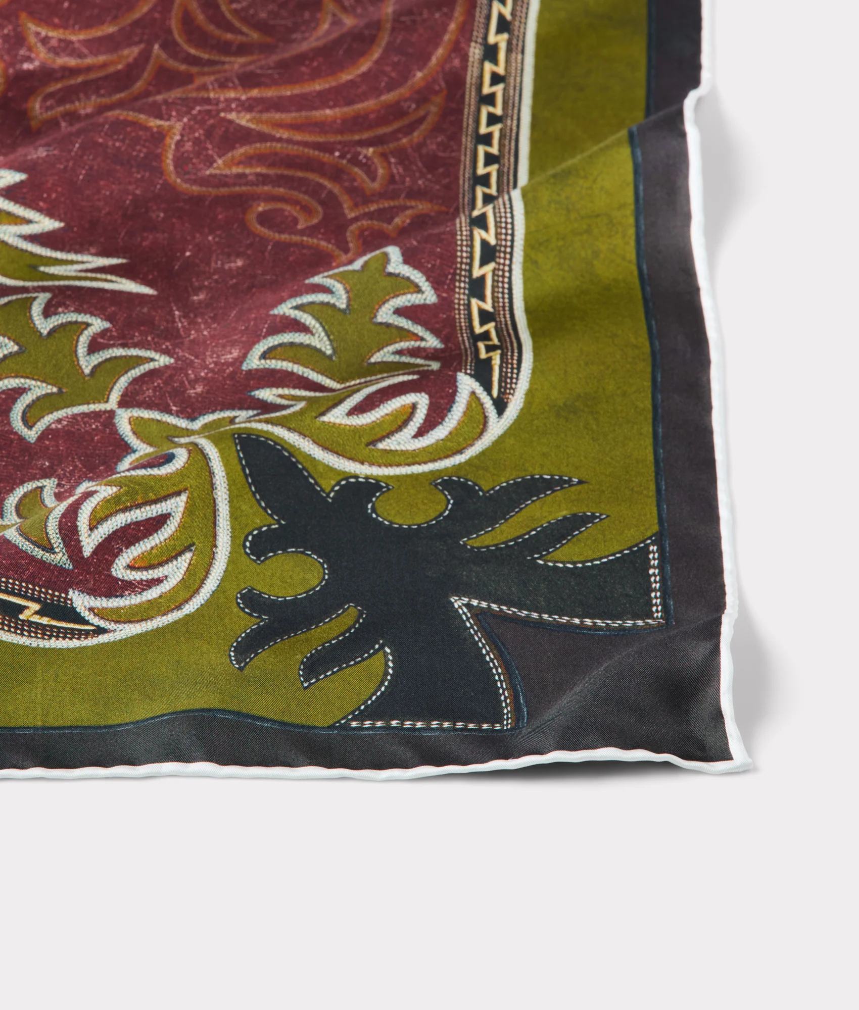 Saddle Scarf :: Brown/Green - Image 2