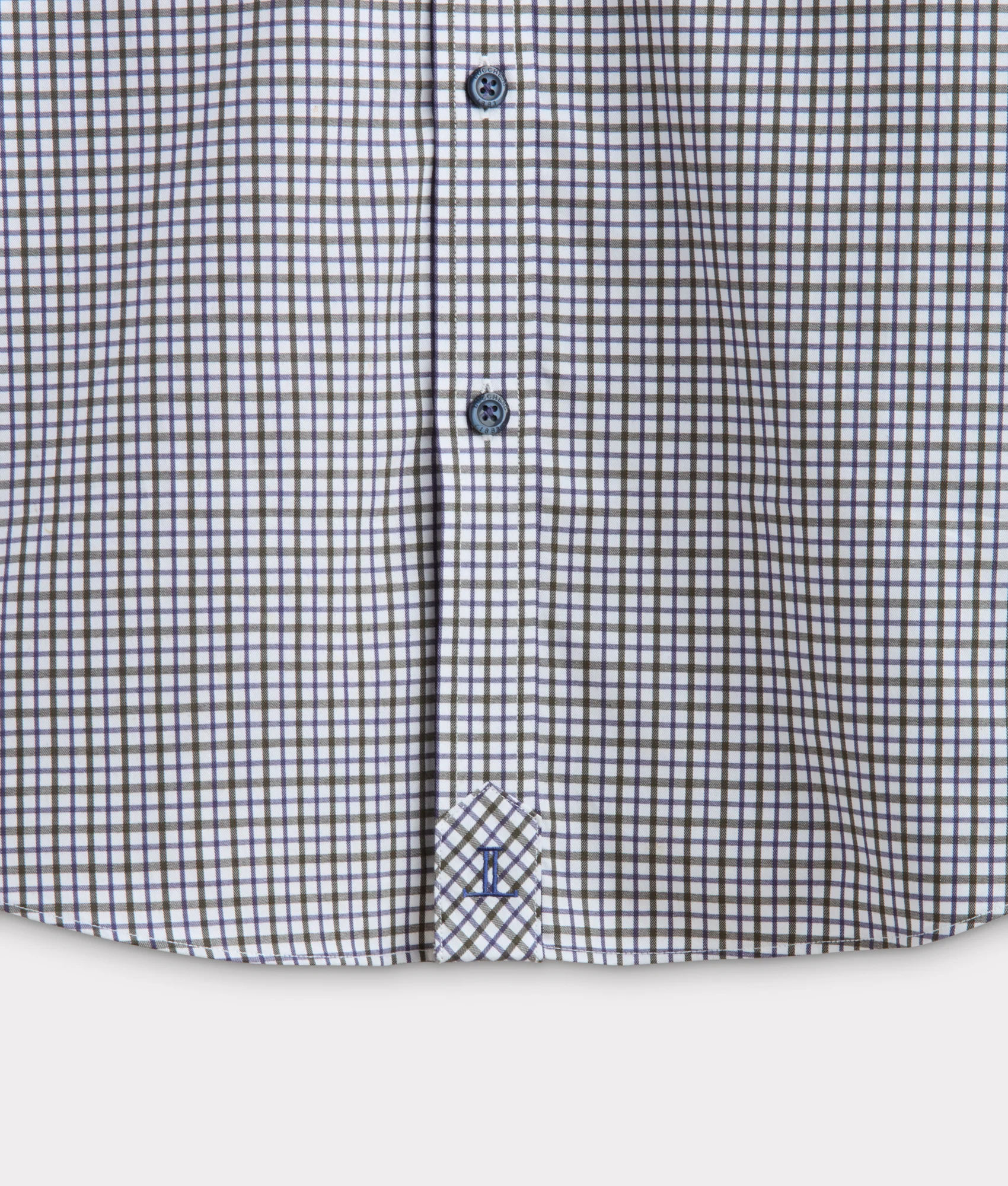 San Antonio Cowboy Fit :: Olive/Blue/White Multi - Image 4