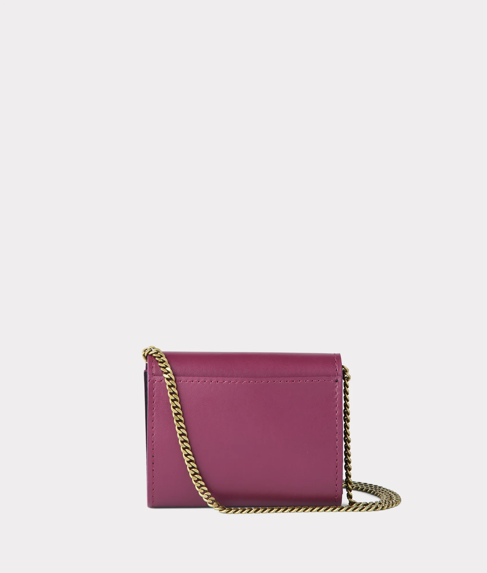 Short Wallet On A Chain :: Burgundy - Image 2